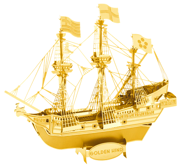 Metal Earth Ships & Boats: Golden Hind, Gold