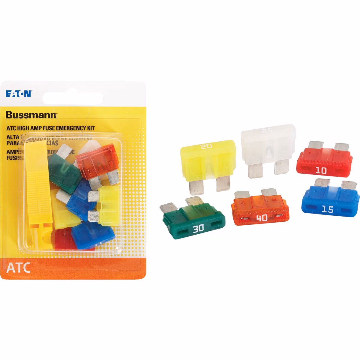 Bussmann ATC Blade High Amp Fuse Assortment (8-Pack)