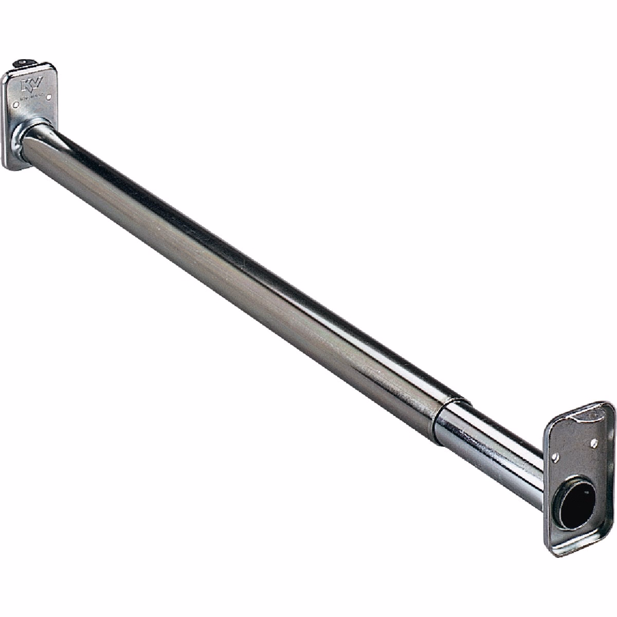 Knape & Vogt 18 In. to 30 In. Adjustable Closet Rod, Zinc