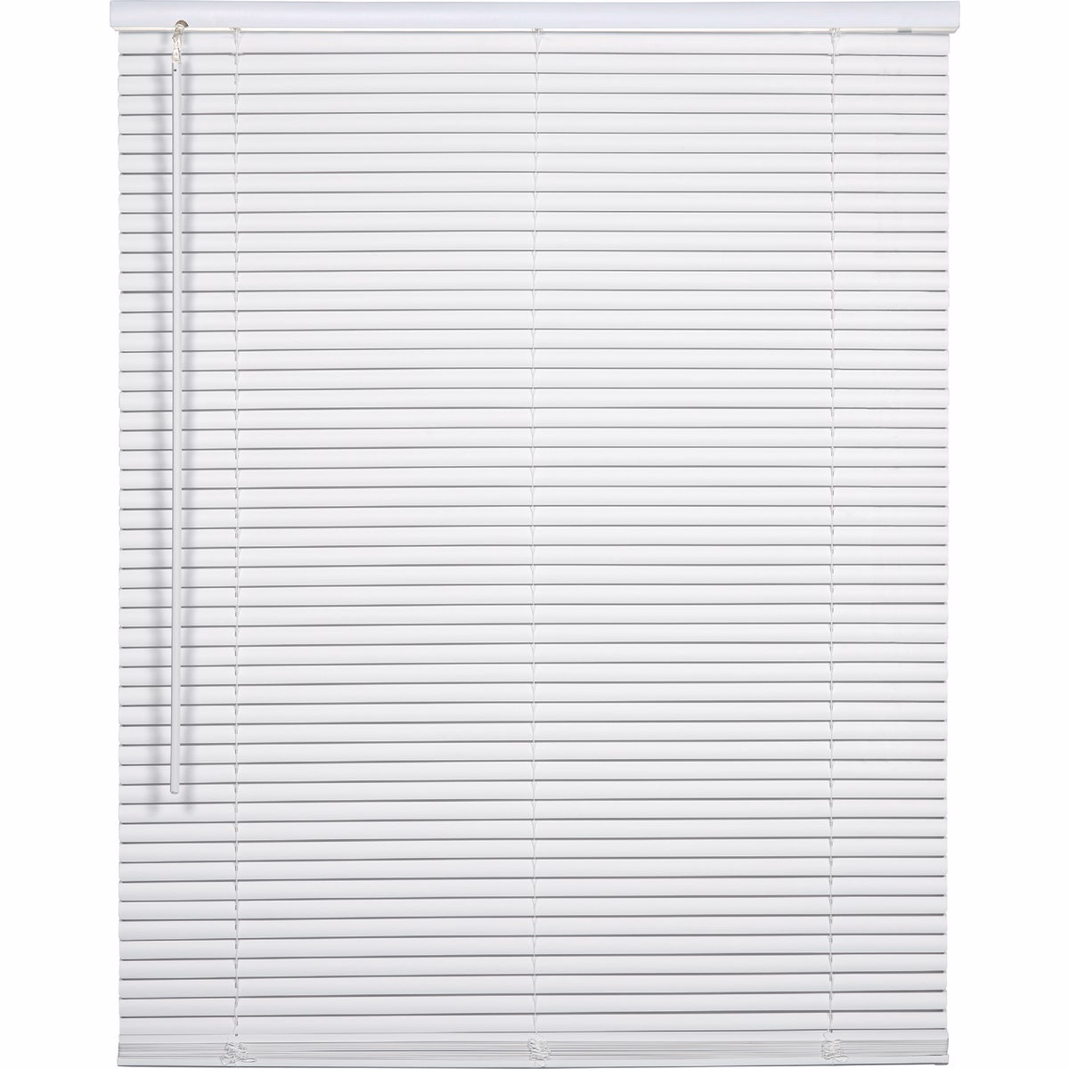 Home Impressions 39 In. x 72 In. x 1 In. White Vinyl Light Filtering Cordless Mini Blind