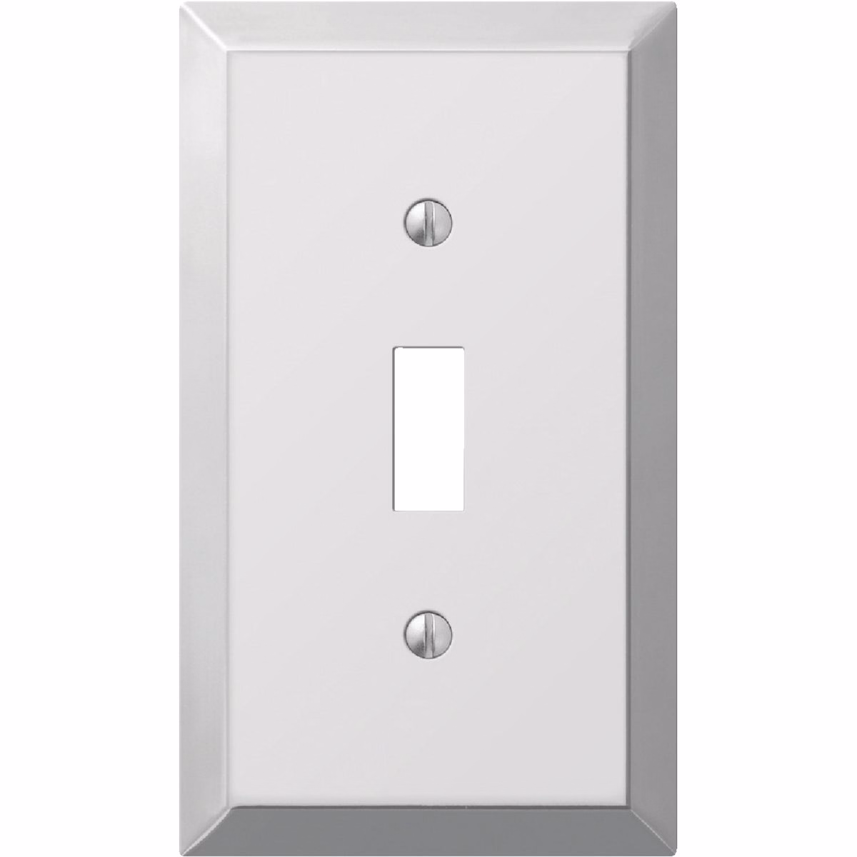 Amerelle 1-Gang Stamped Steel Toggle Switch Wall Plate, Polished Chrome