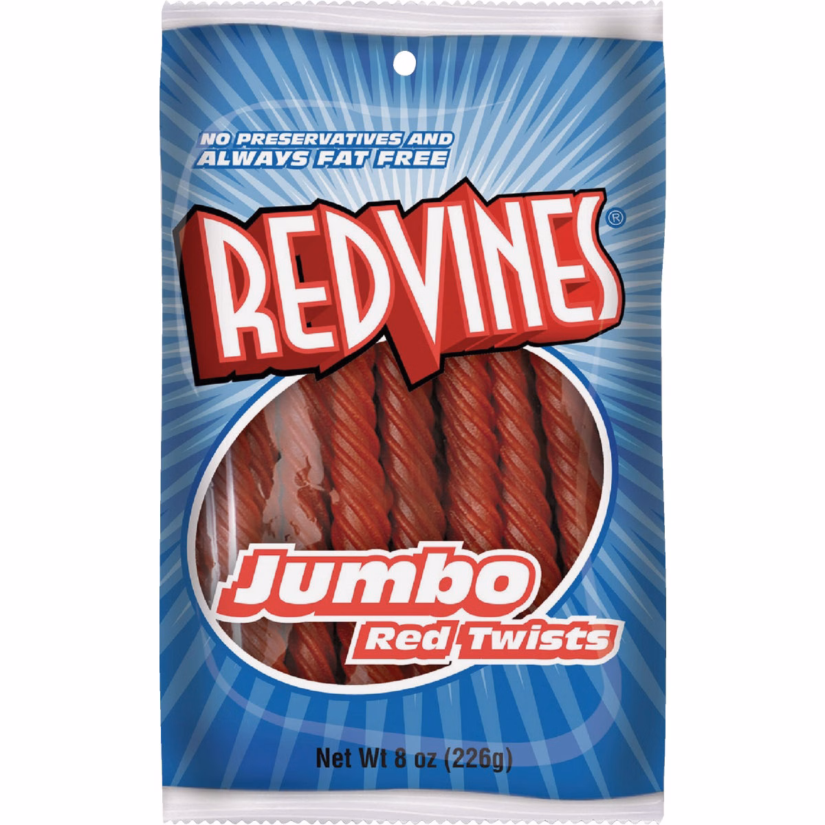 Red Vines 8 Oz. Jumbo Red Twist Licorice Candy