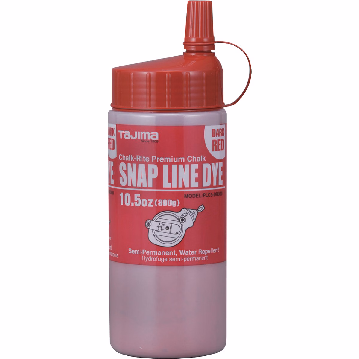 Tajima 10-1/2 Oz. Red Snap-Line Dye Chalk Line Chalk