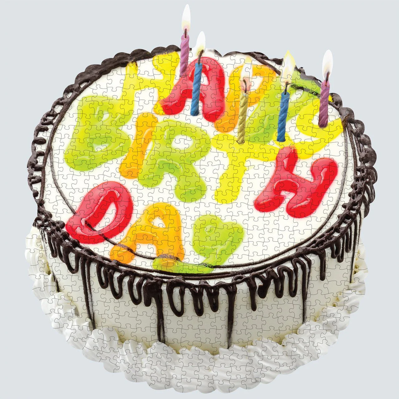 Tomax Birthday Cake 500 pc Shaped Puzzle