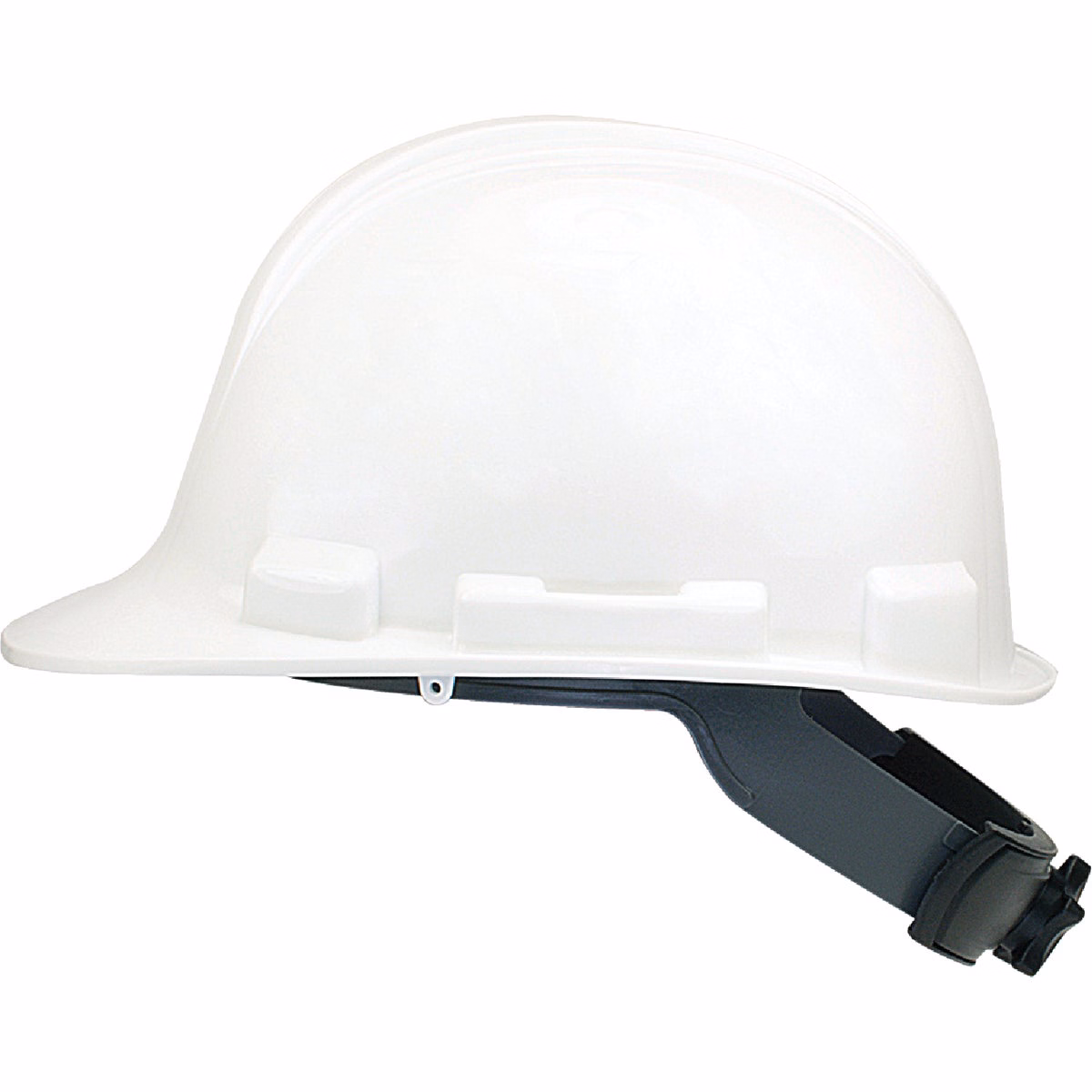 Safety Works White Cap Style Wheel Ratchet Hard Hat