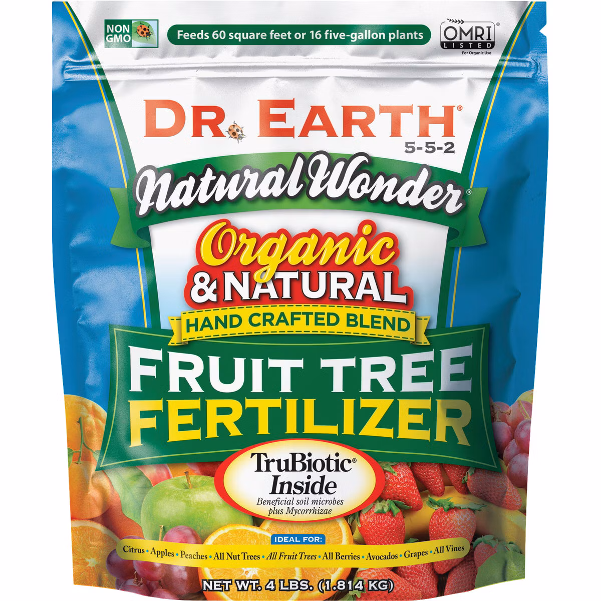 Dr. Earth Natural Wonder 4 Lb. 5-5-2 Organic Fruit Tree Fertilizer