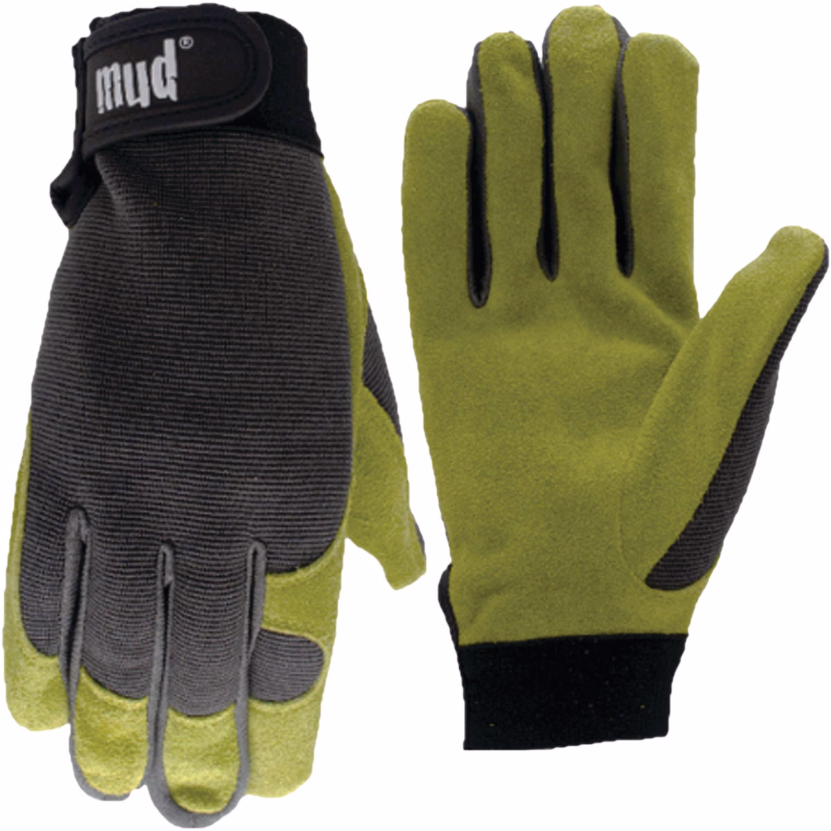 Mud Women's Medium/Large Split Leather Grass High Dexterity Garden Glove