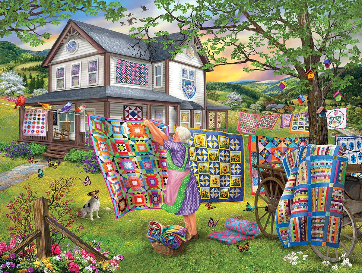SunsOut – 5516 Grandma’s Quilts 500 pc Puzzle