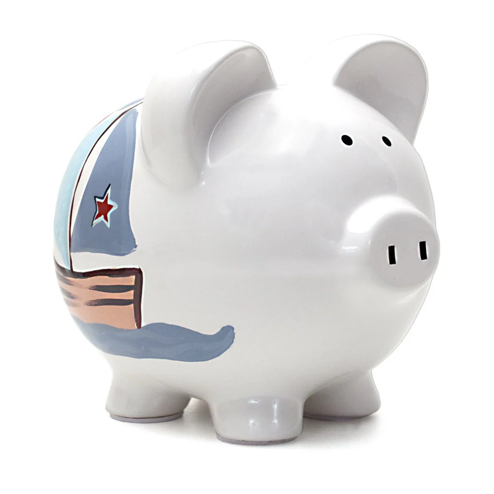 Child to Cherish Piggy Bank — Nautical