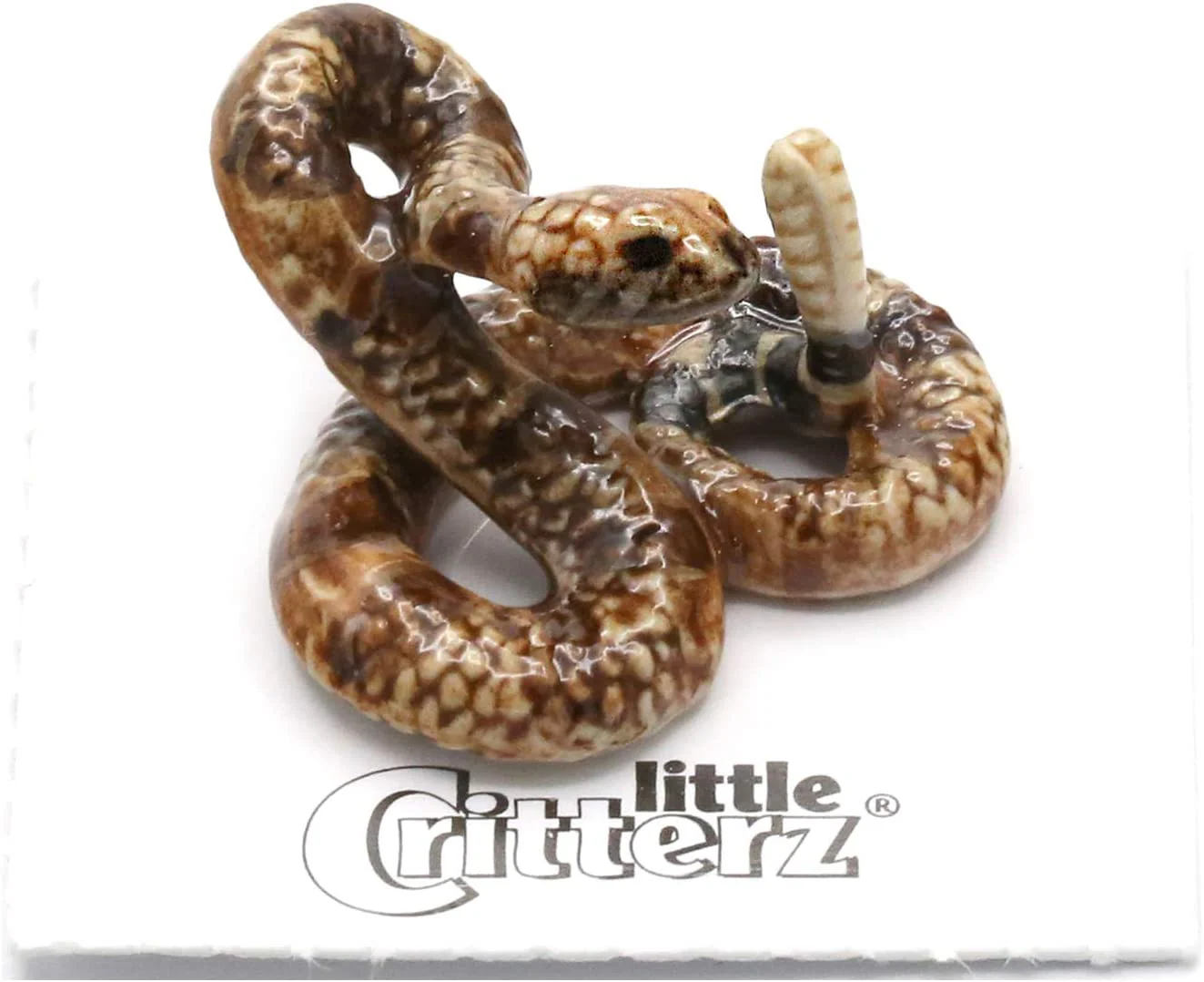 Little Critterz “Shakes” Rattlesnake Snake Porcelain Figurine