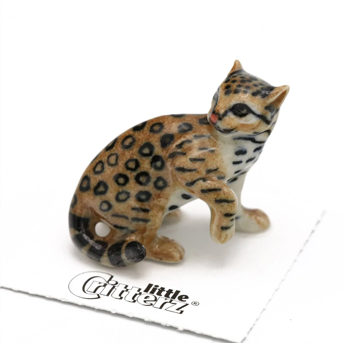 Little Critterz – Moche Ocelot Porcelain Miniature