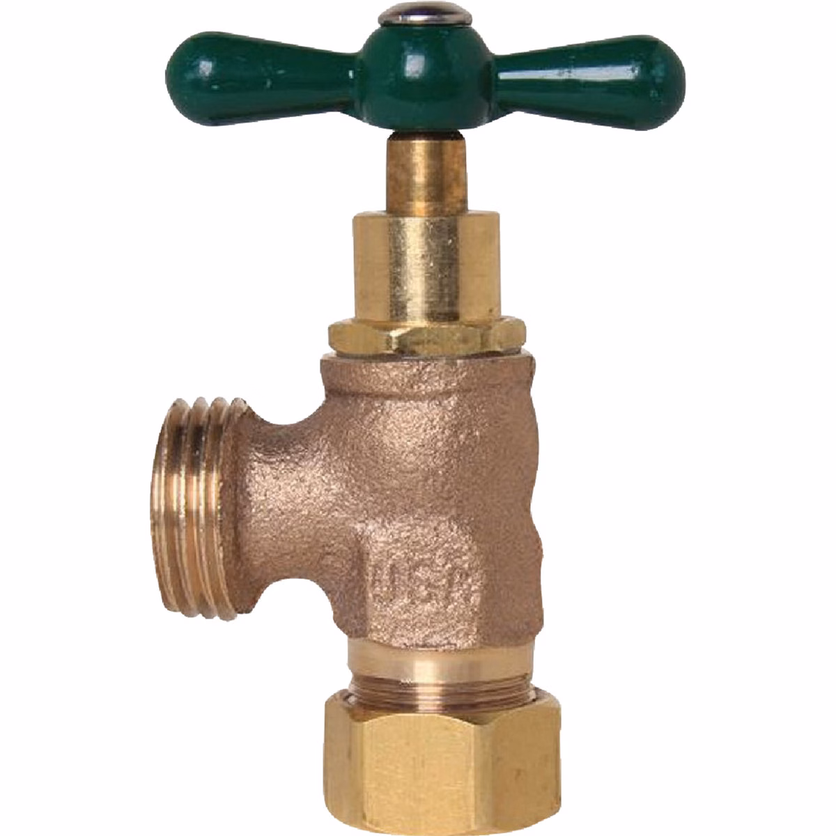 Arrowhead Brass Green 1/2 In. Copper Compression x 3/4 In. HT Washing Machine Valve