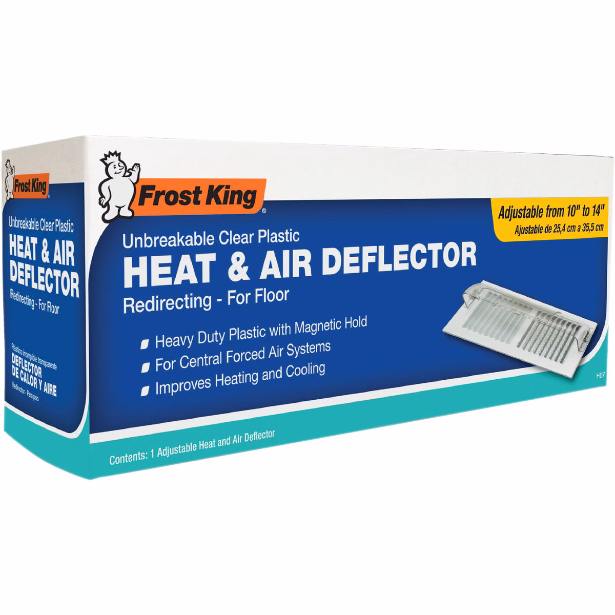 Frost King 10 In. to 14 In. Floor Heat and Air Deflector
