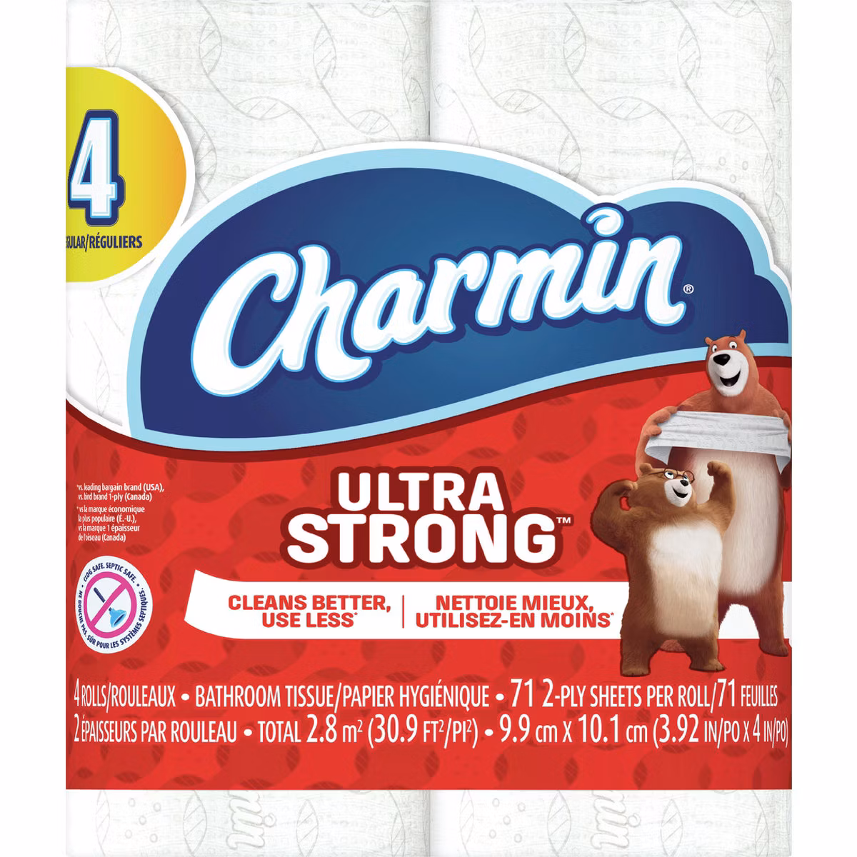 Charmin Ultra Strong Toilet Paper (4 Regular Rolls)