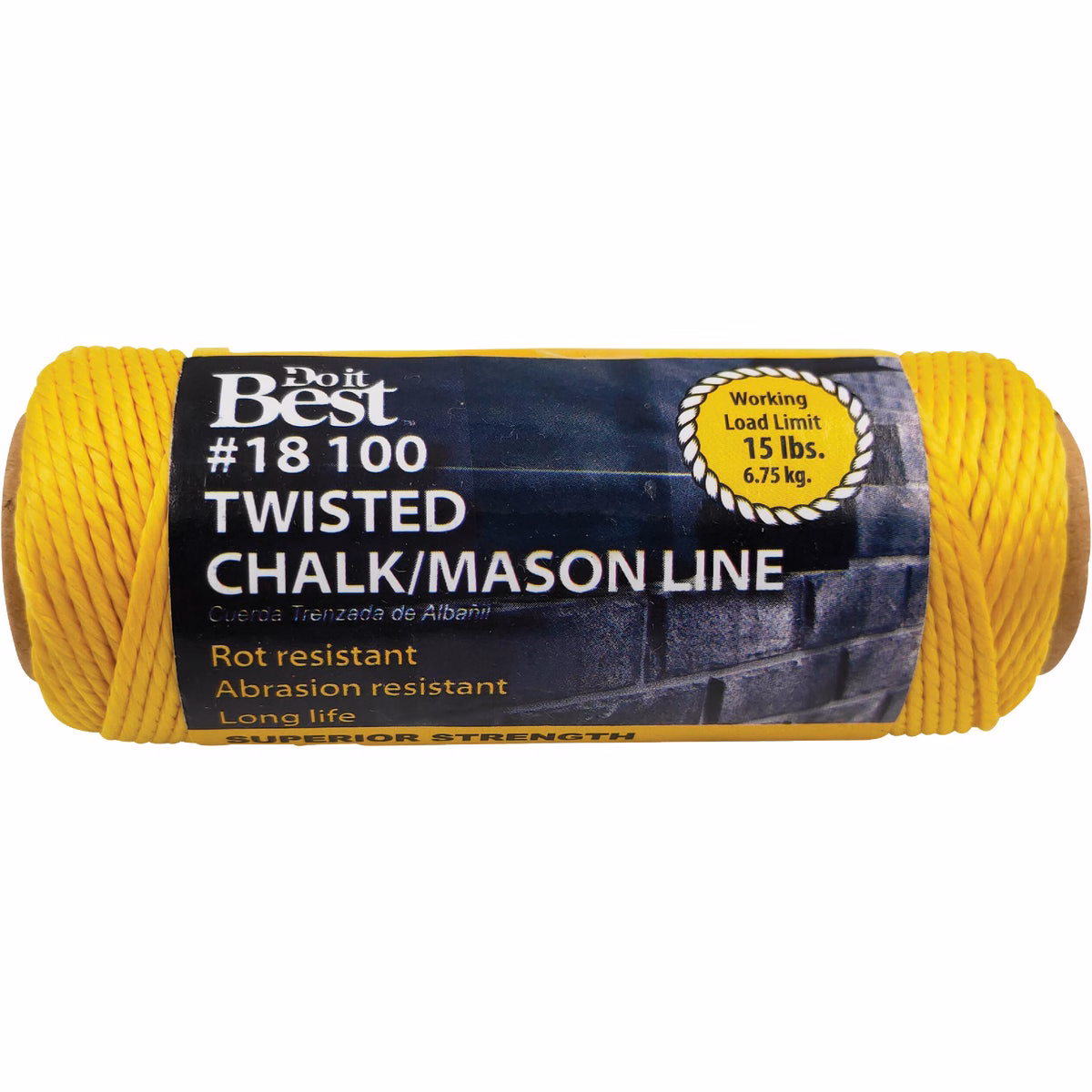 Do it Best 100 Ft. Fluorescent Yellow Twisted Nylon Mason Line