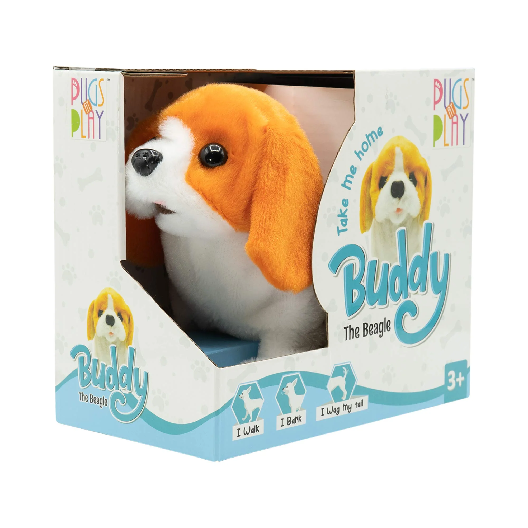 Pugs At Play Buddy Walking, Talking, Wagging Tail  Battery Operated Dog