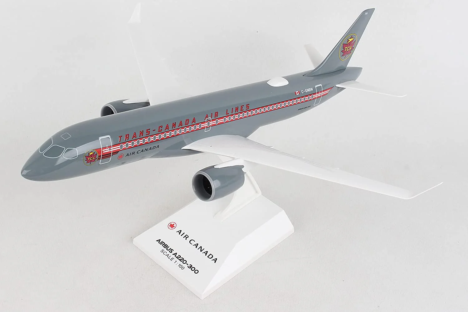 Daron Worldwide Skymarks Air Canada A220-300 1/100 Retro TCA