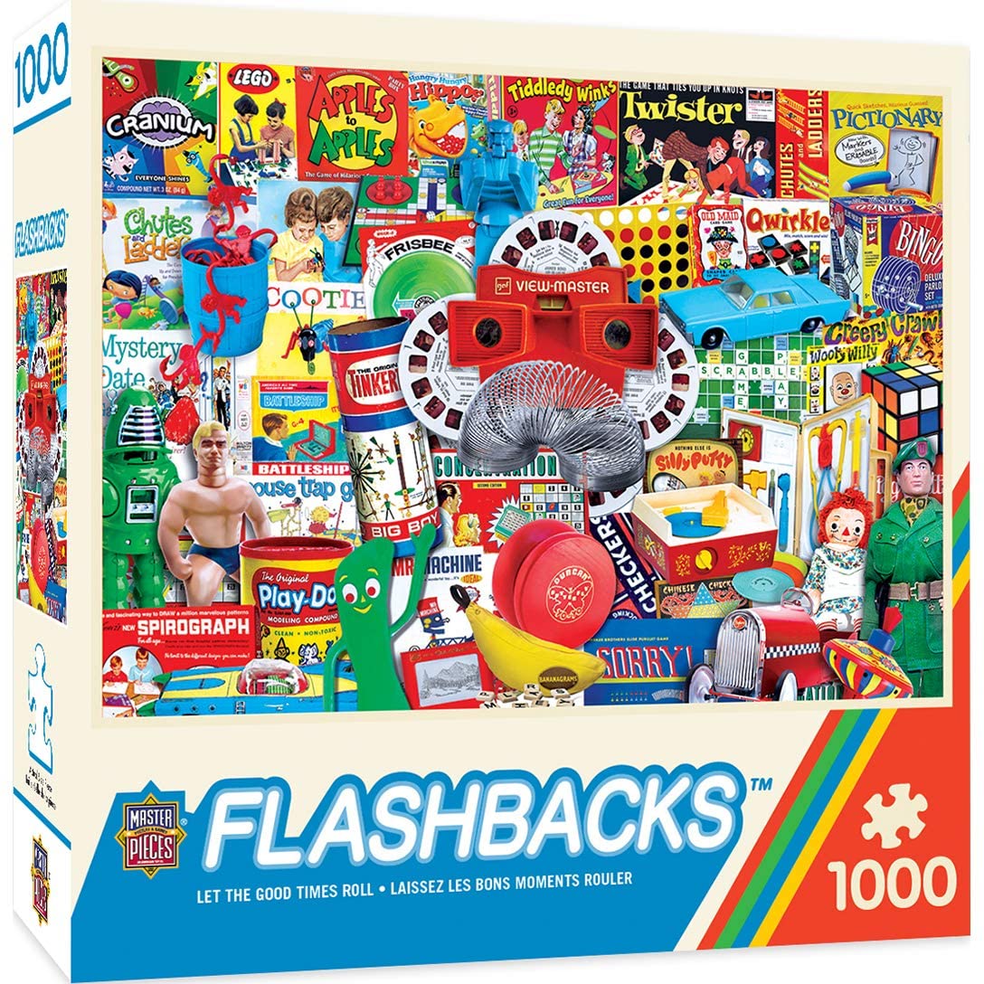 MasterPieces Flashbacks Jigsaw Puzzle, Let the Good Times Roll, 1000 Pieces Multicolored, 19.25″X26.75″