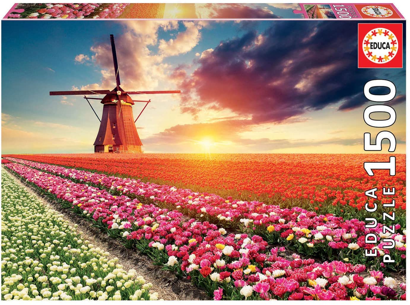 Educa 1500 Piece Tulips Landscape Puzzle