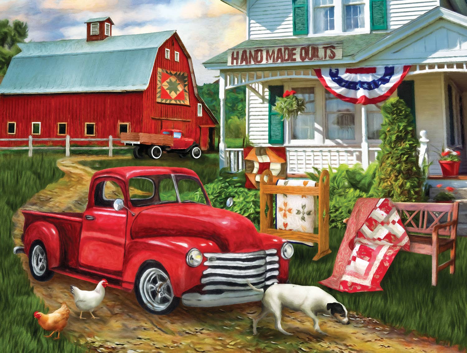 SunsOut – 0641 Stopping at the Farm 500 pc Puzzle