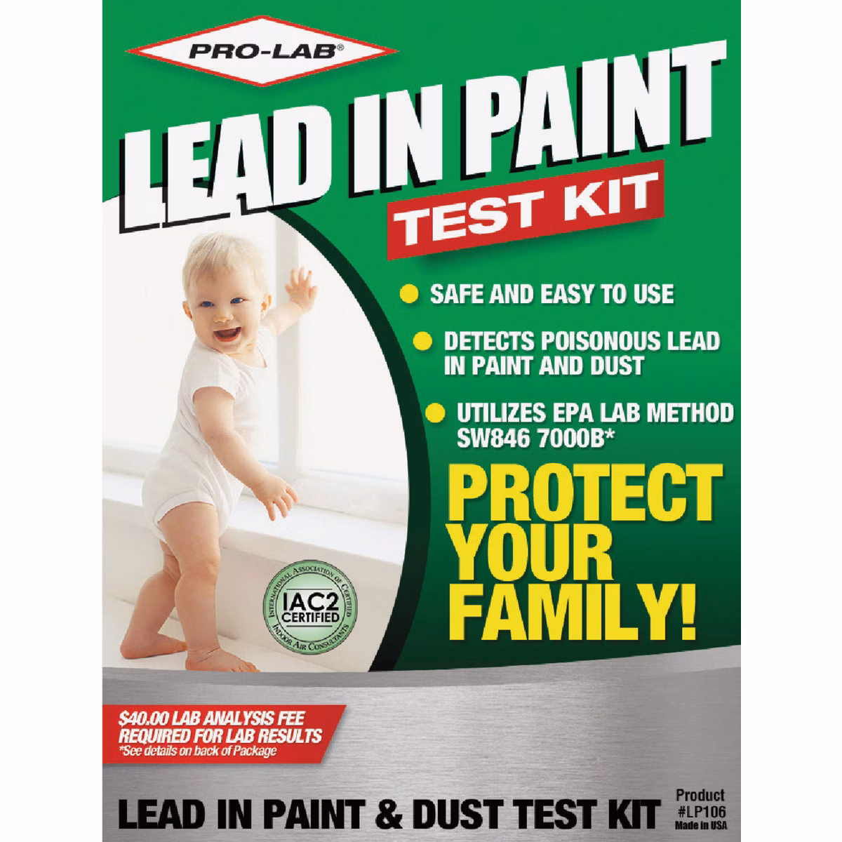 Pro Lab Dust Wipes Lead Test Kit