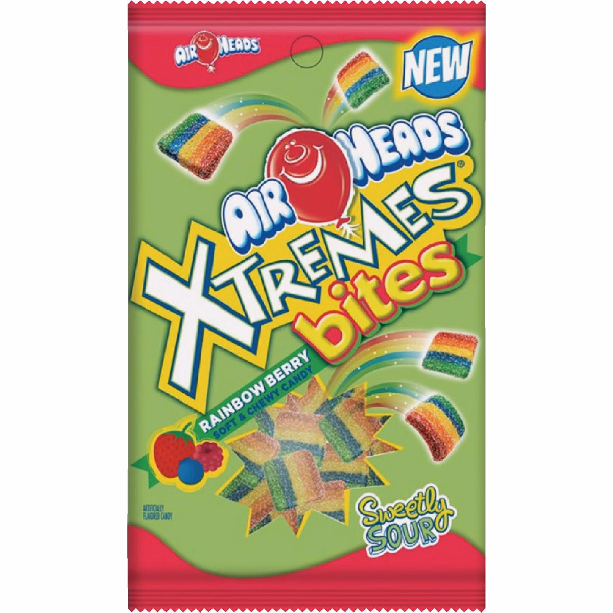 Air Heads Xtremes Bites 6 Oz. Rainbow Berry Candy