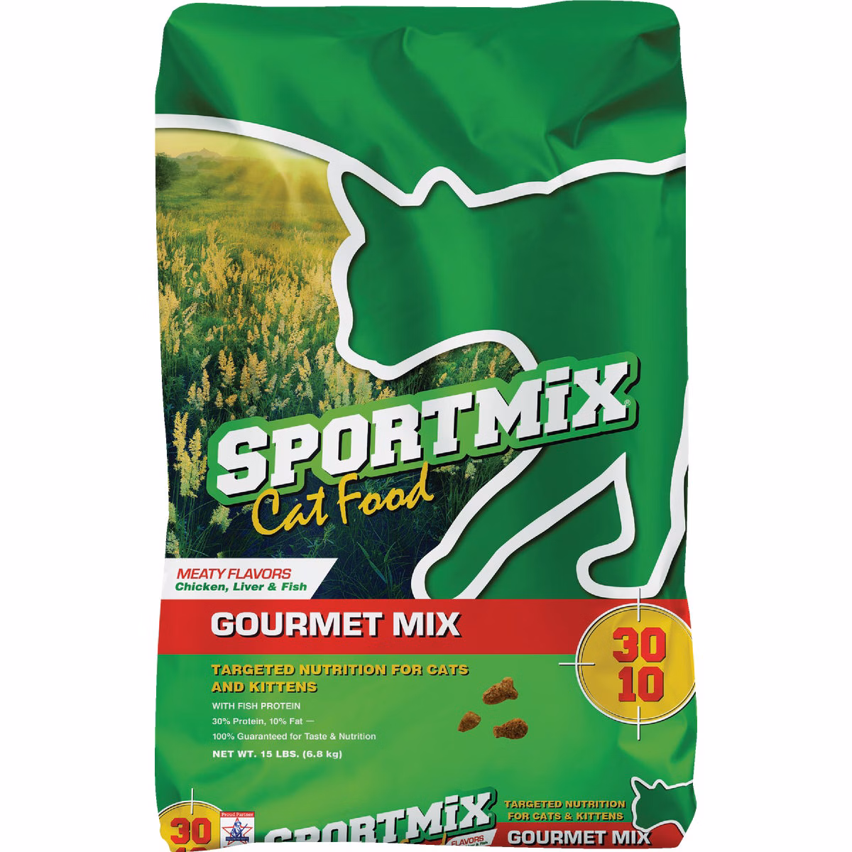 Sportmix Gourmet Mix 15 Lb. Chicken, Liver, & Fish Flavor All Ages Dry Cat Food