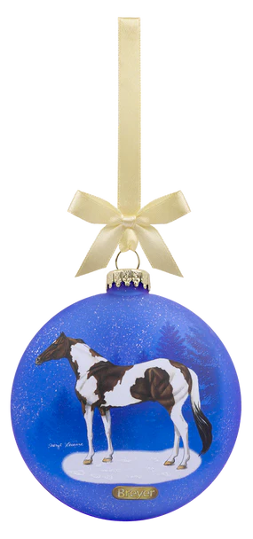 Breyer 2022 Collection Artist Signature Glass Ornament Pintos