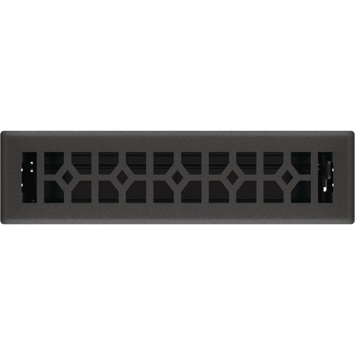 Imperial Templar 2-1/2 In. x 12 In. Black Iron Steel Floor Register