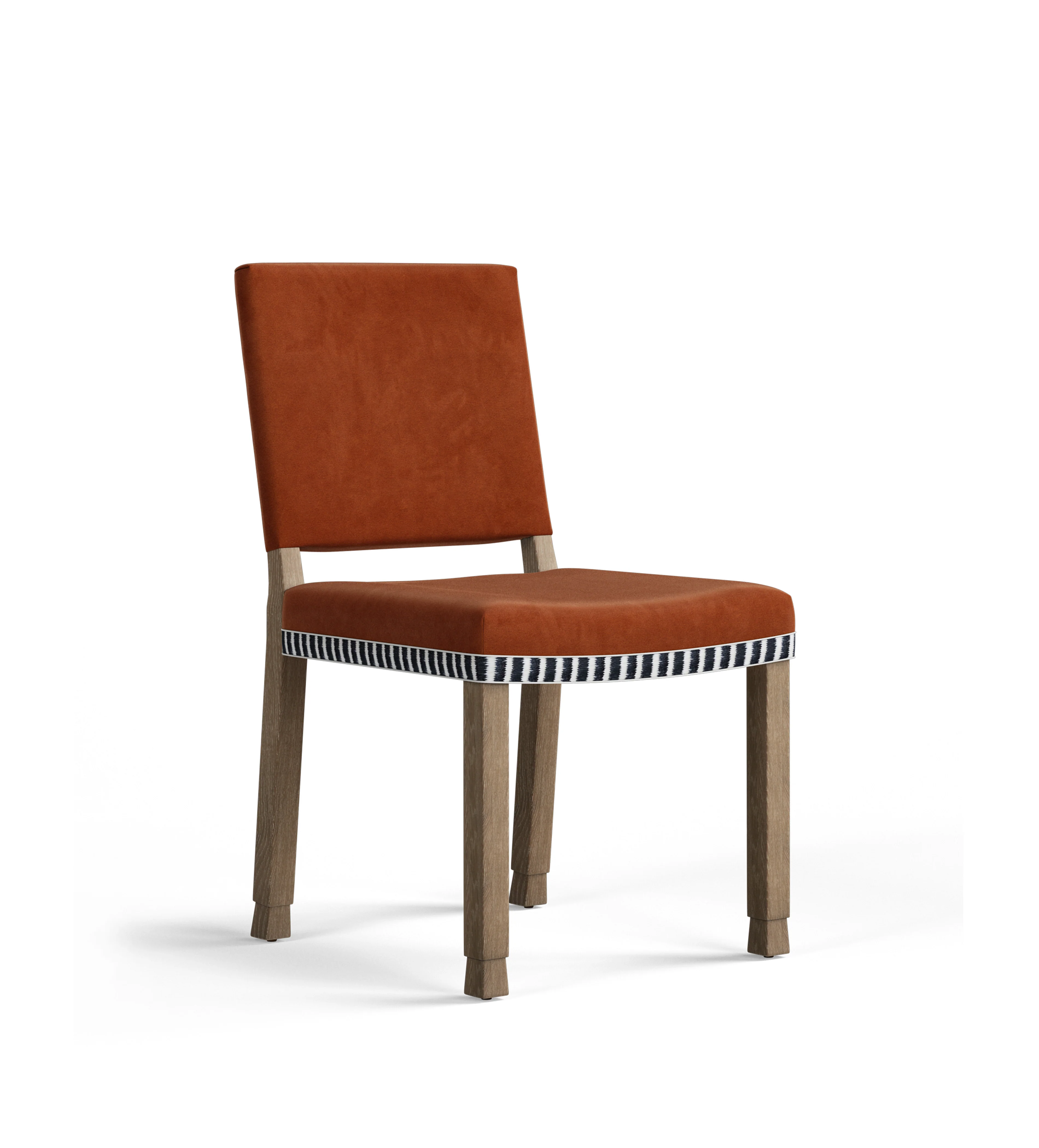 Abbey Velvet Dining Chair – Dirty Orange