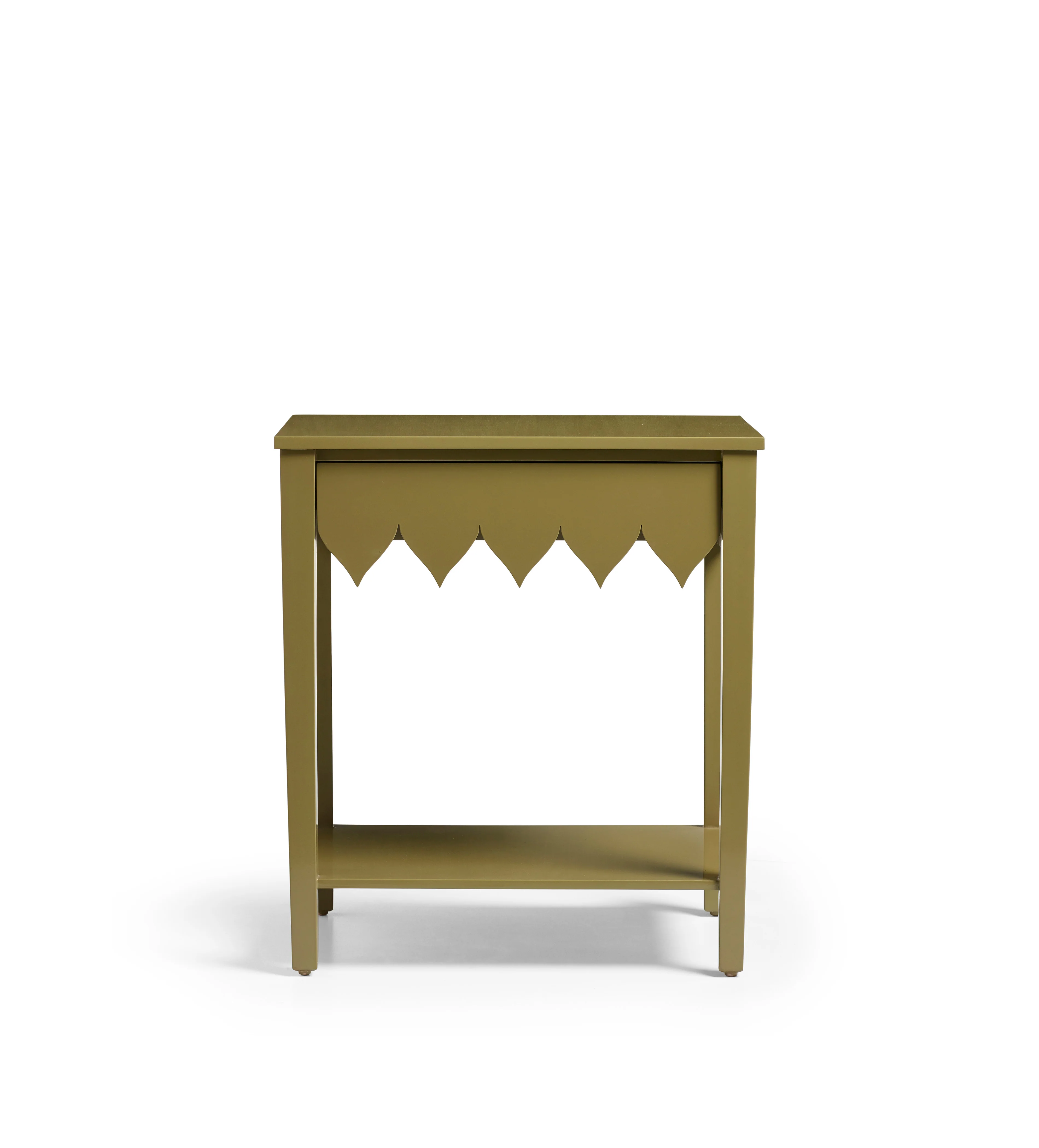 Acutus Bedside Table – Lichen