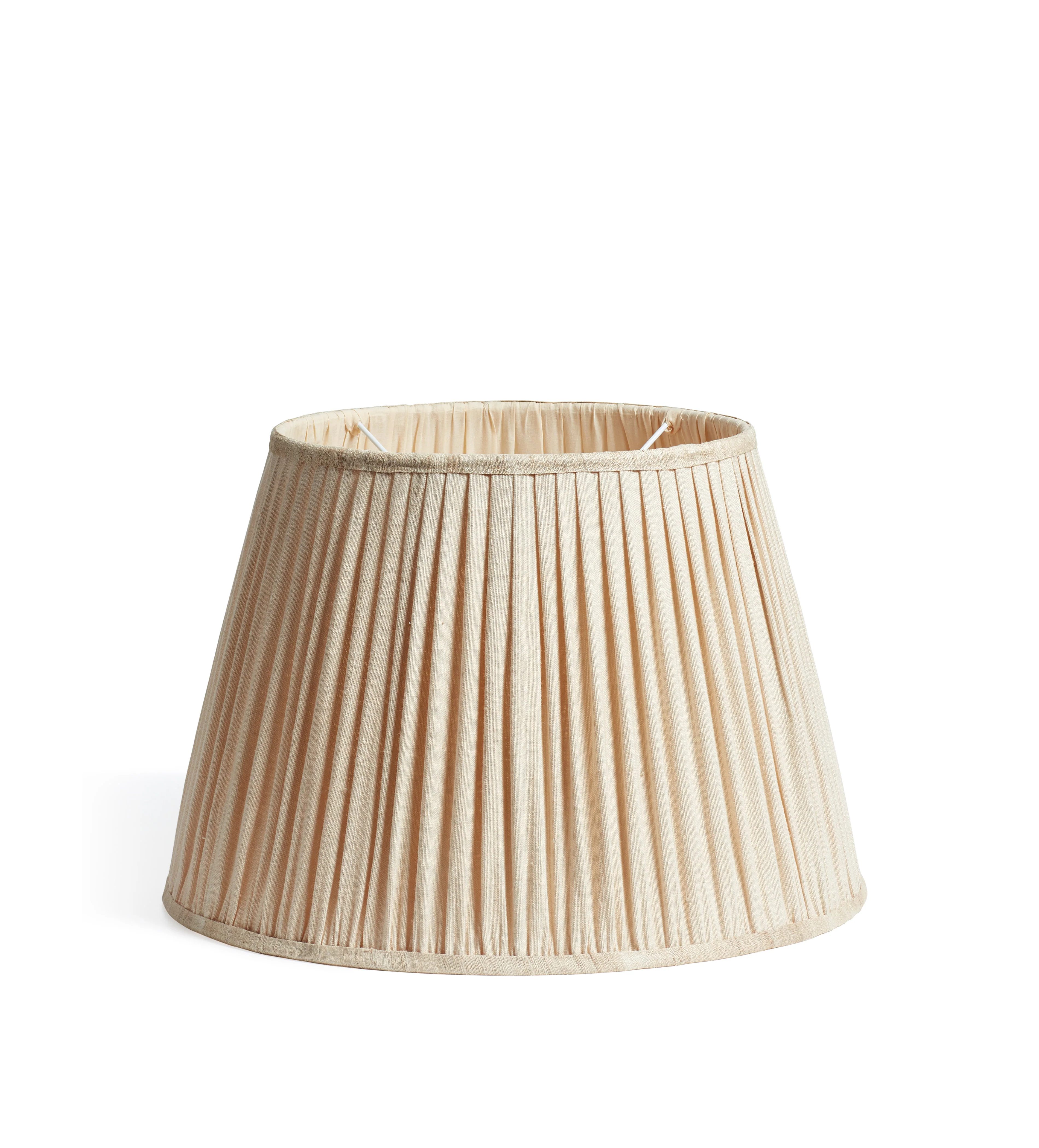 Archibald Pleated Linen Lampshade 45cm – Oyster