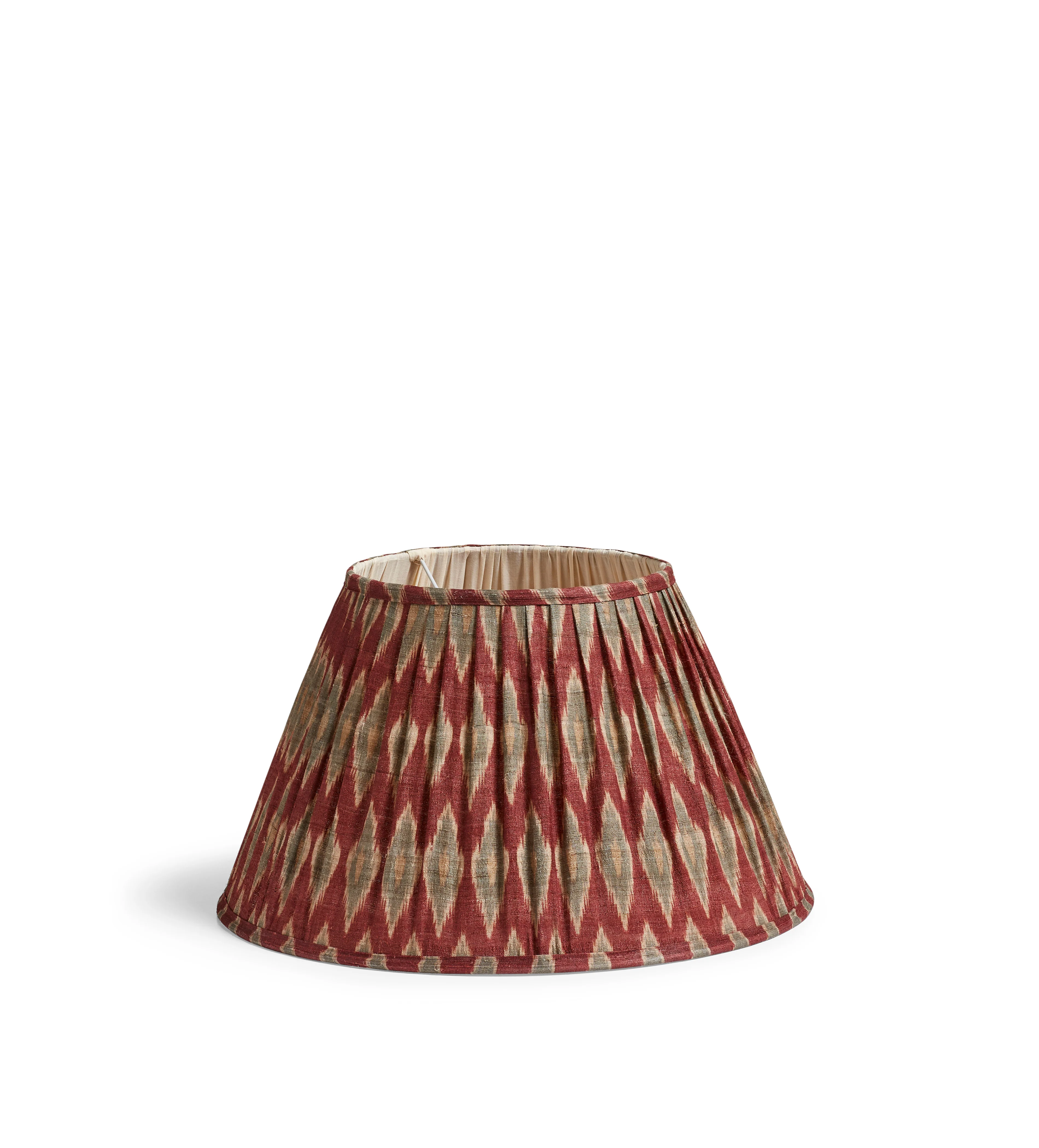 Argyle Lampshade 45cm – Warm Red