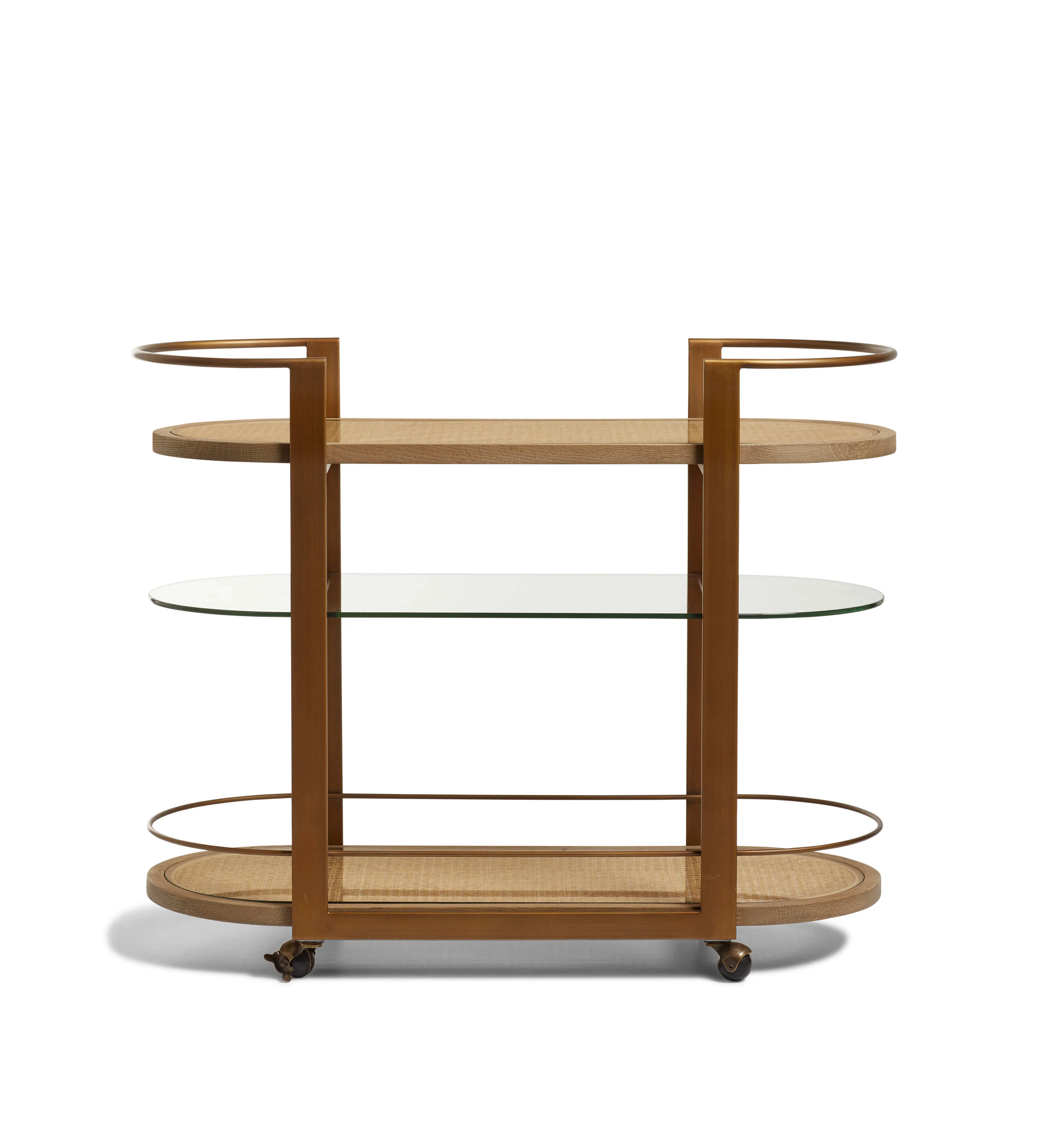 Arnold Drinks Trolley – Weathered Oak/Bronze