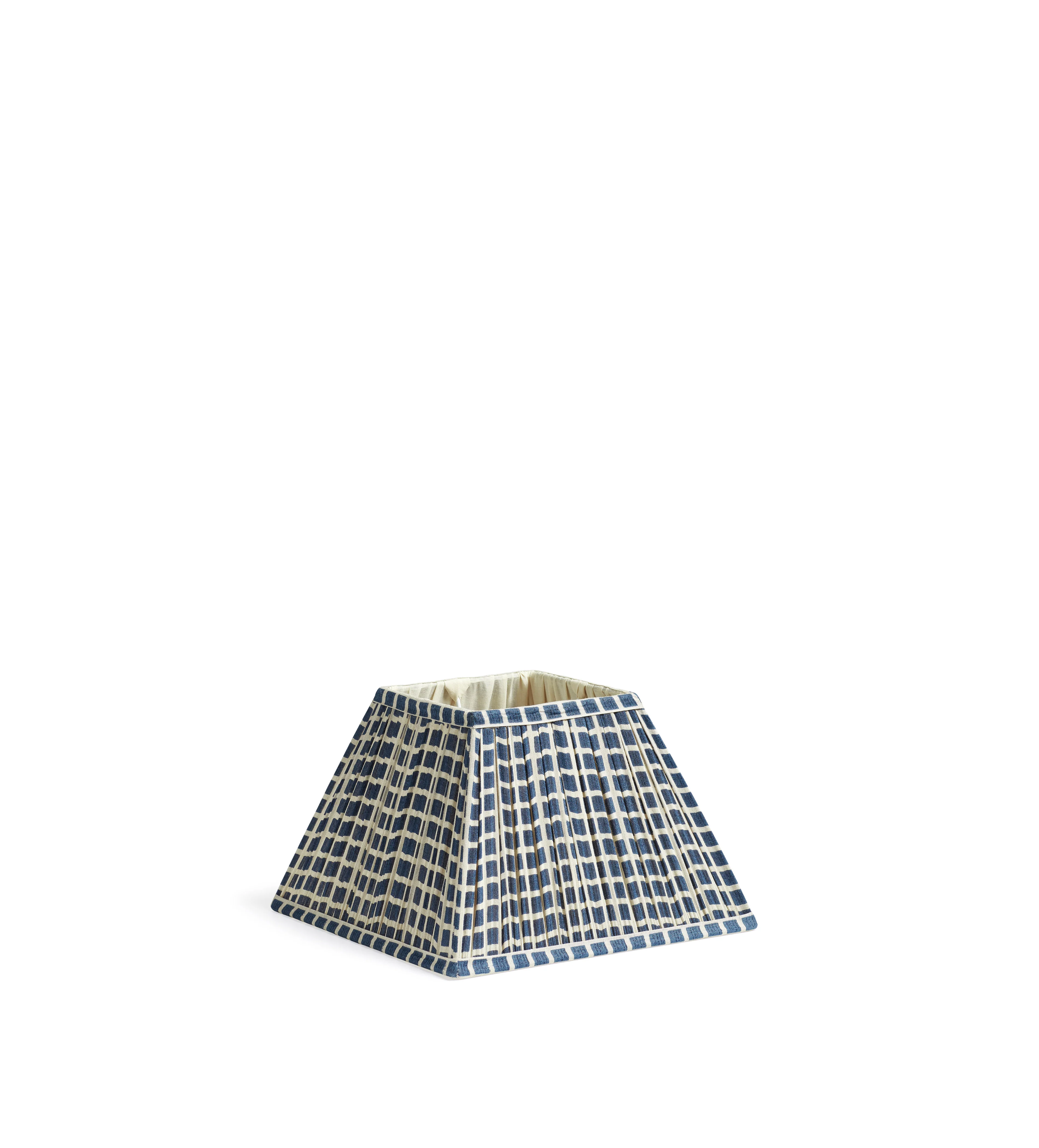 Avalon Square Silk Lampshade 25cm – Ink Blue