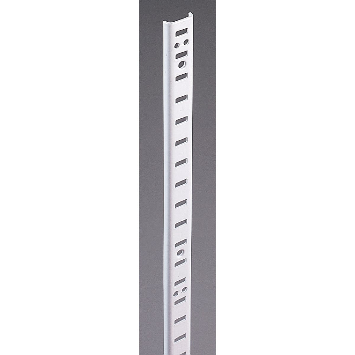 Knape & Vogt 255 Series 72 In. Zinc-Plated Steel Mortise-Mount Pilaster Shelf Standard