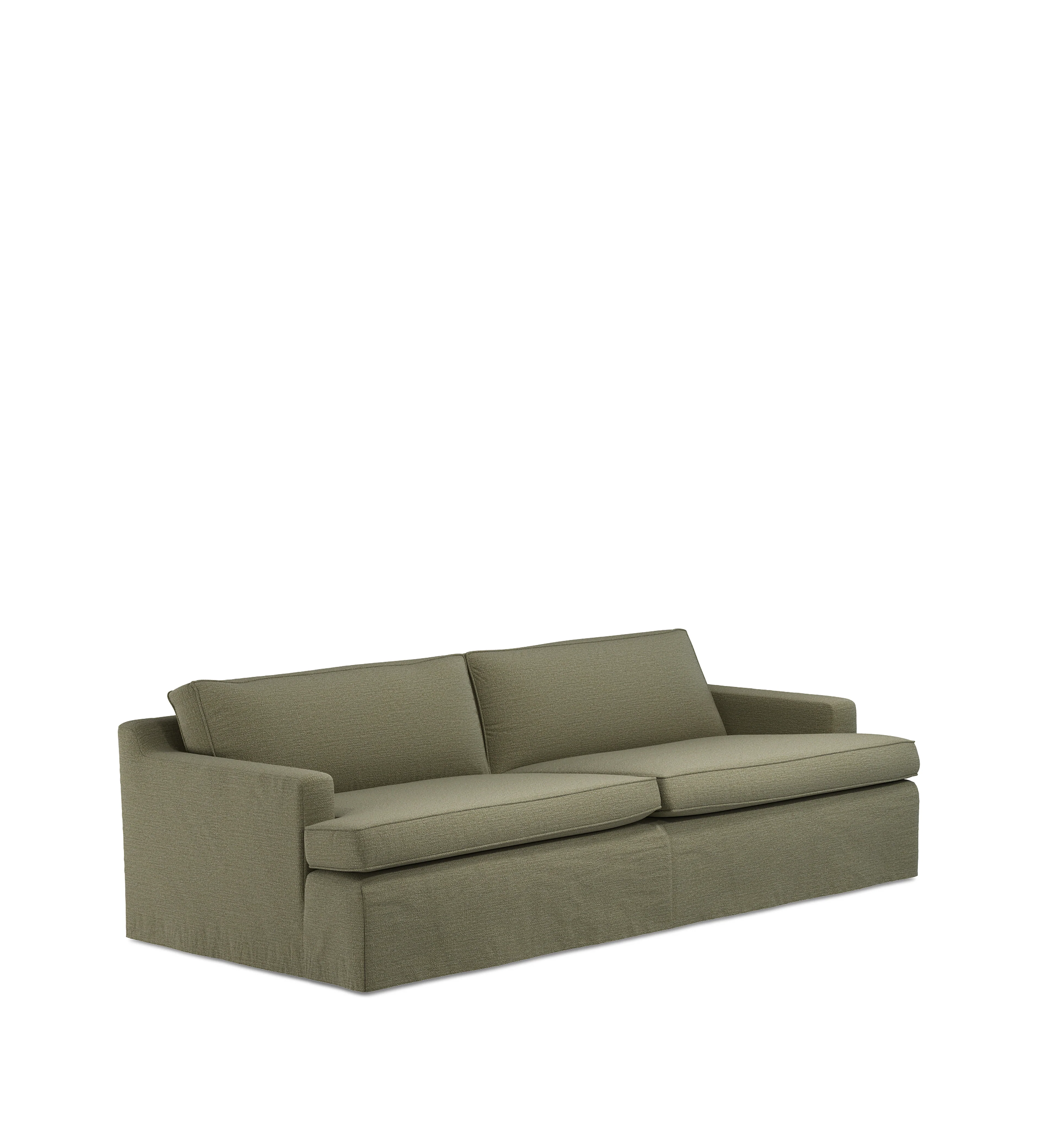 COVER ONLY – Beale Clever Linen Loose Cover for 3-Seater Sofa – Dune Green