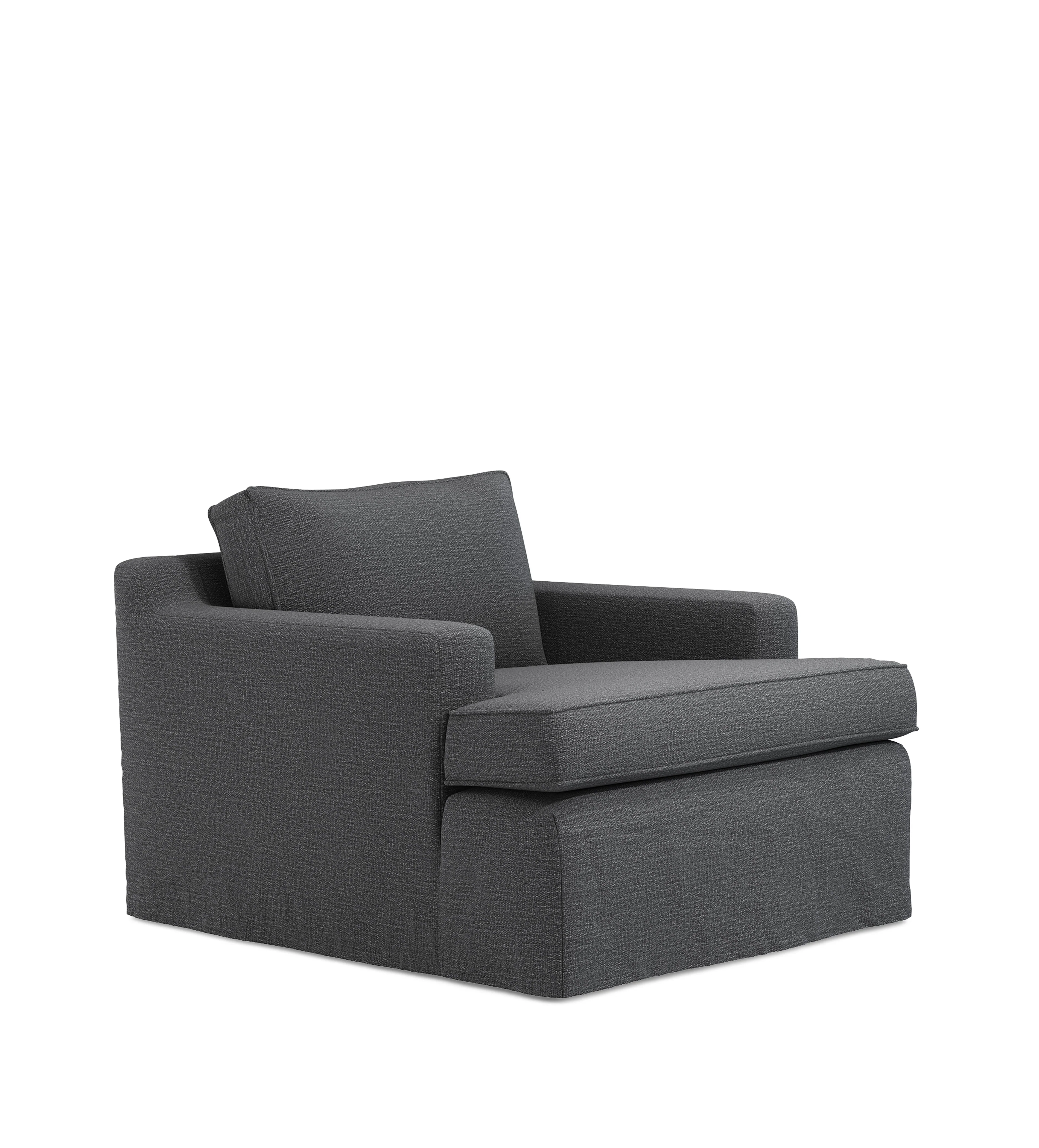 COVER ONLY – Beale Clever Linen Loose Cover for Armchair – Anthracite