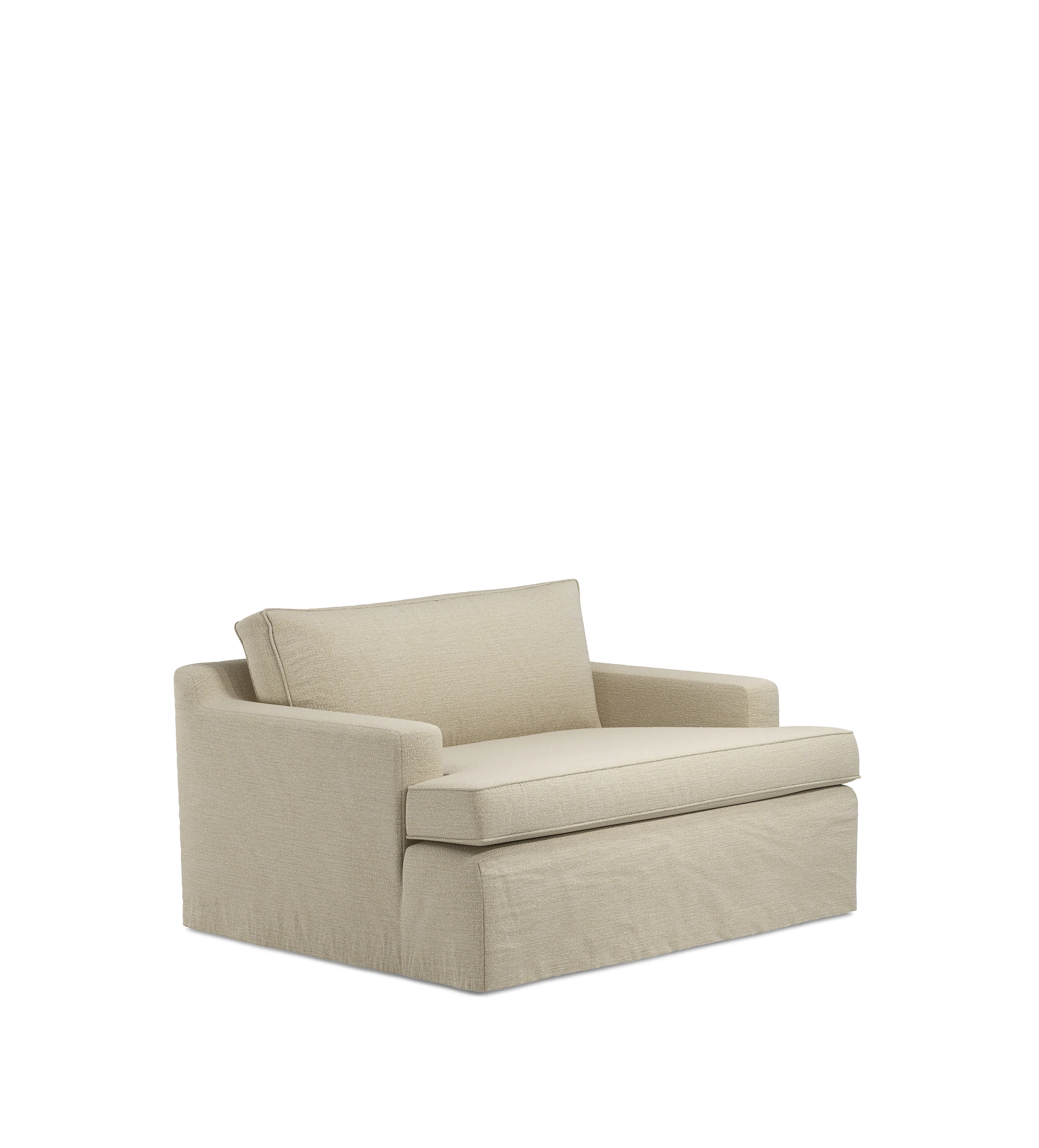 COVER ONLY – Beale Clever Linen Loose Cover for Loveseat – Dove