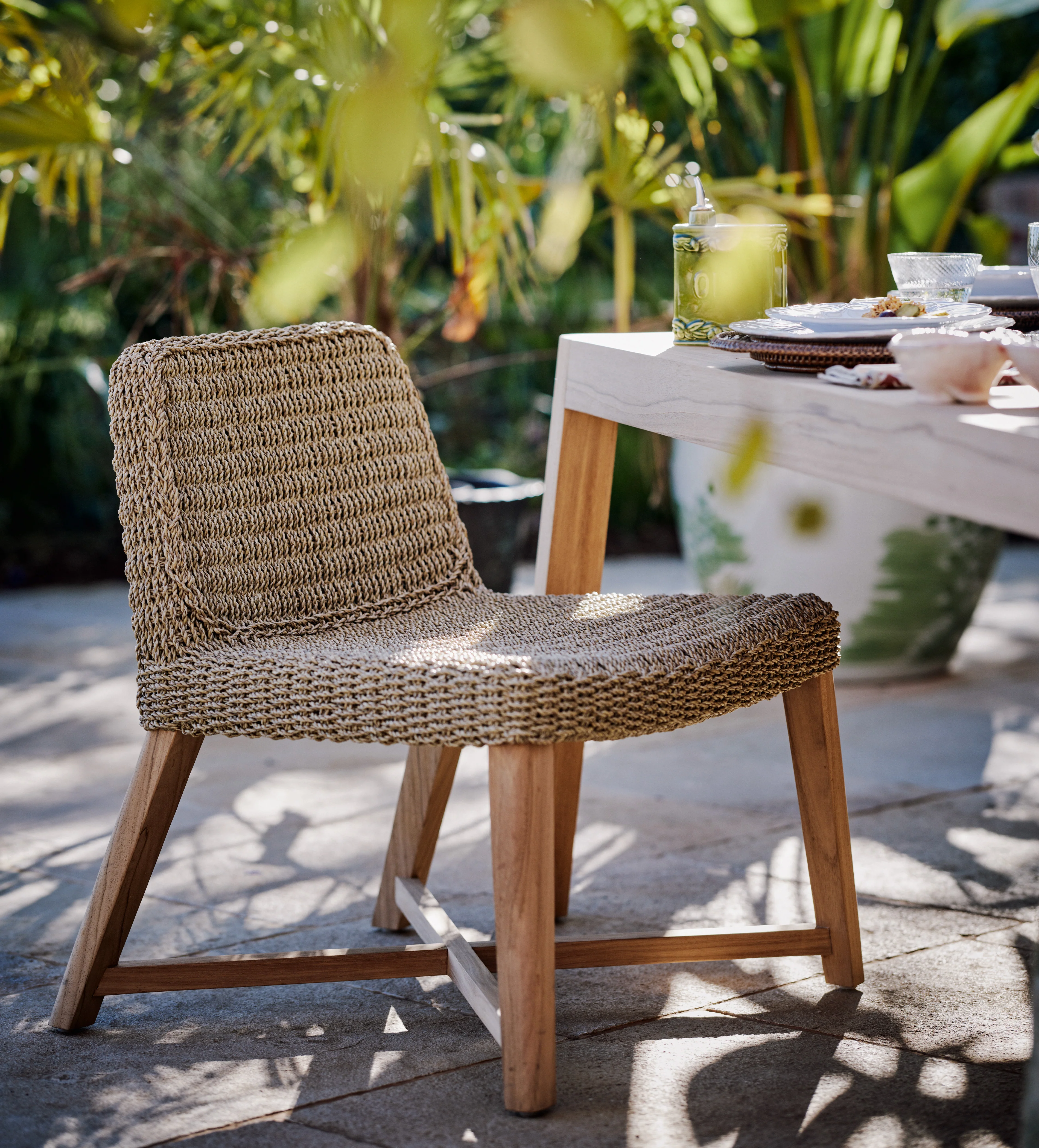 Belsay Garden Dining Chair – Sandstone