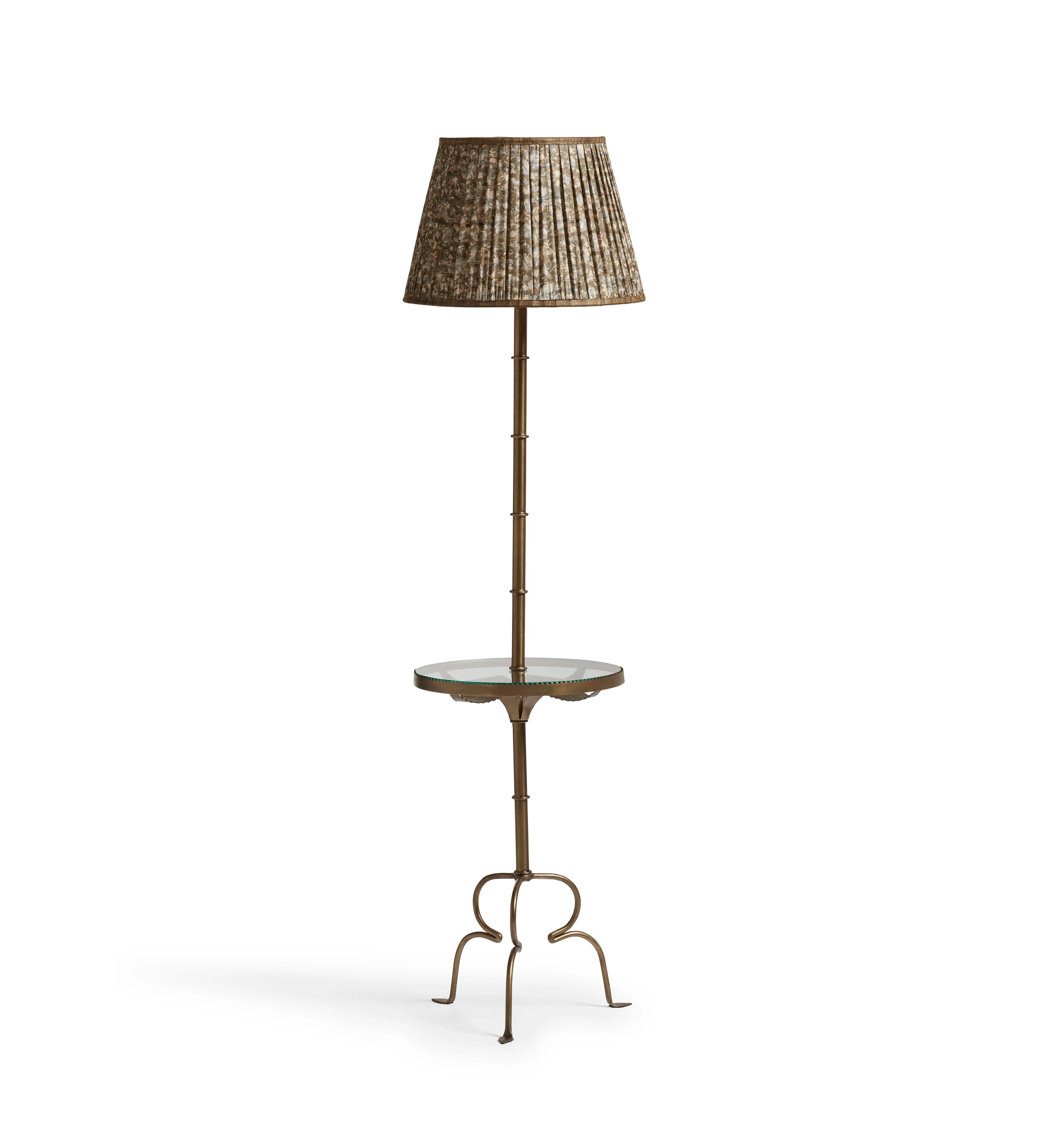 Briallen Floor Lamp Base – Antique Brass