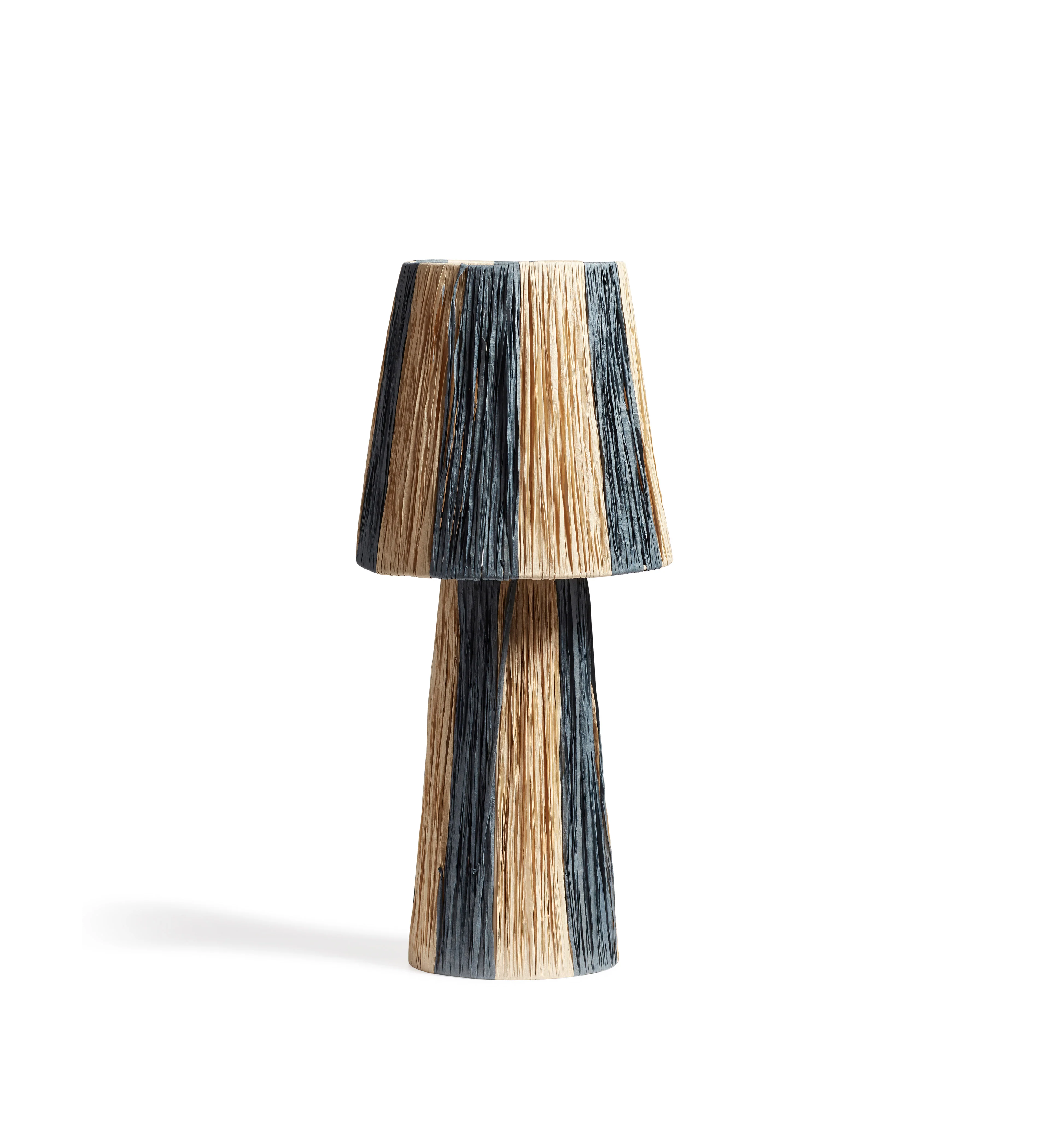 Bridget Table Lamp and Shade – Warm Natural/Blue