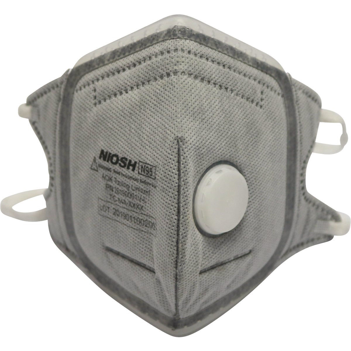 Softseal V-Fold Design N95 Large 360-Degree Silicone Seal Respirator with Charcoal (3-Pack)