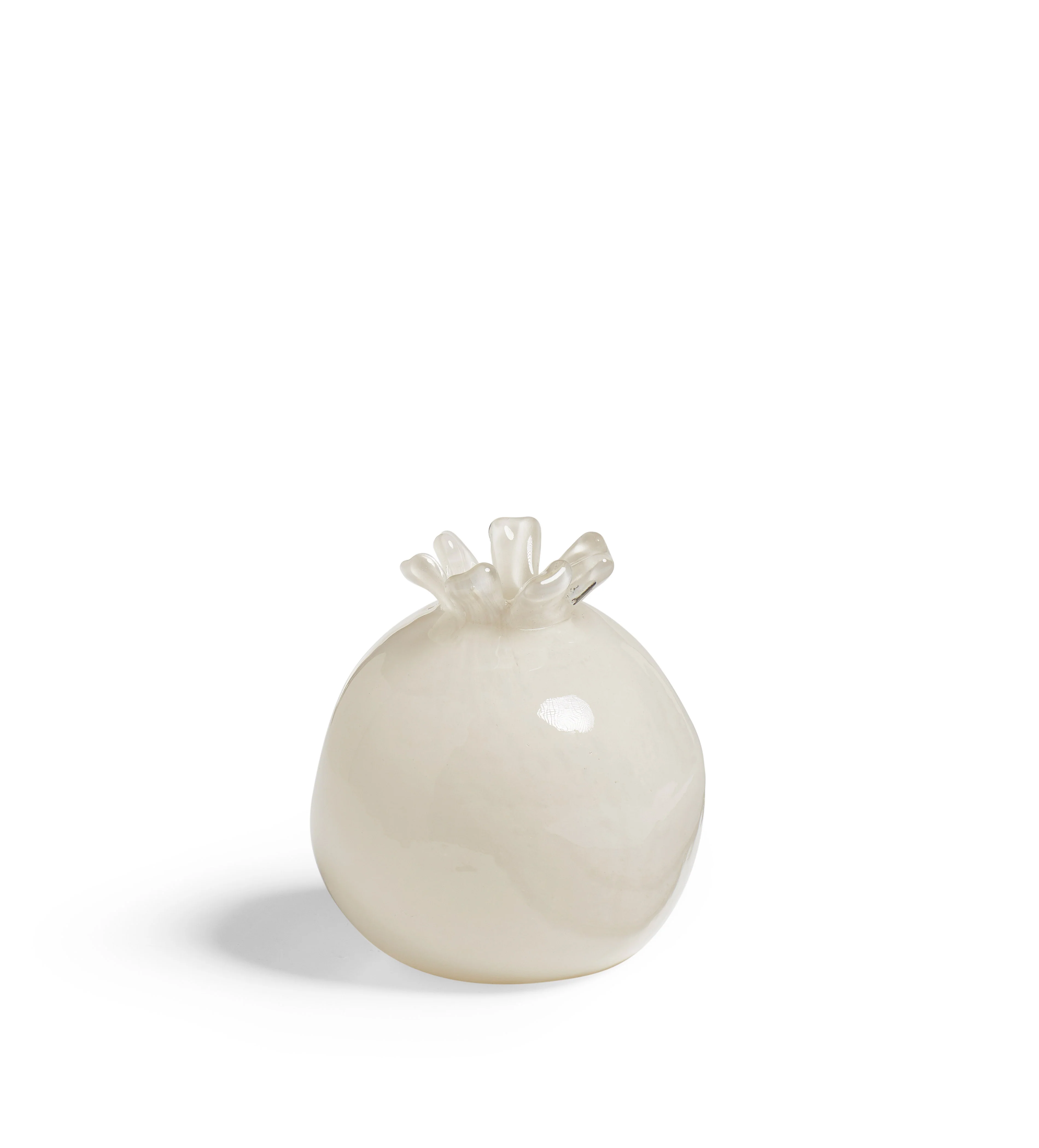 Castellaneta Glass Pomegranate – White