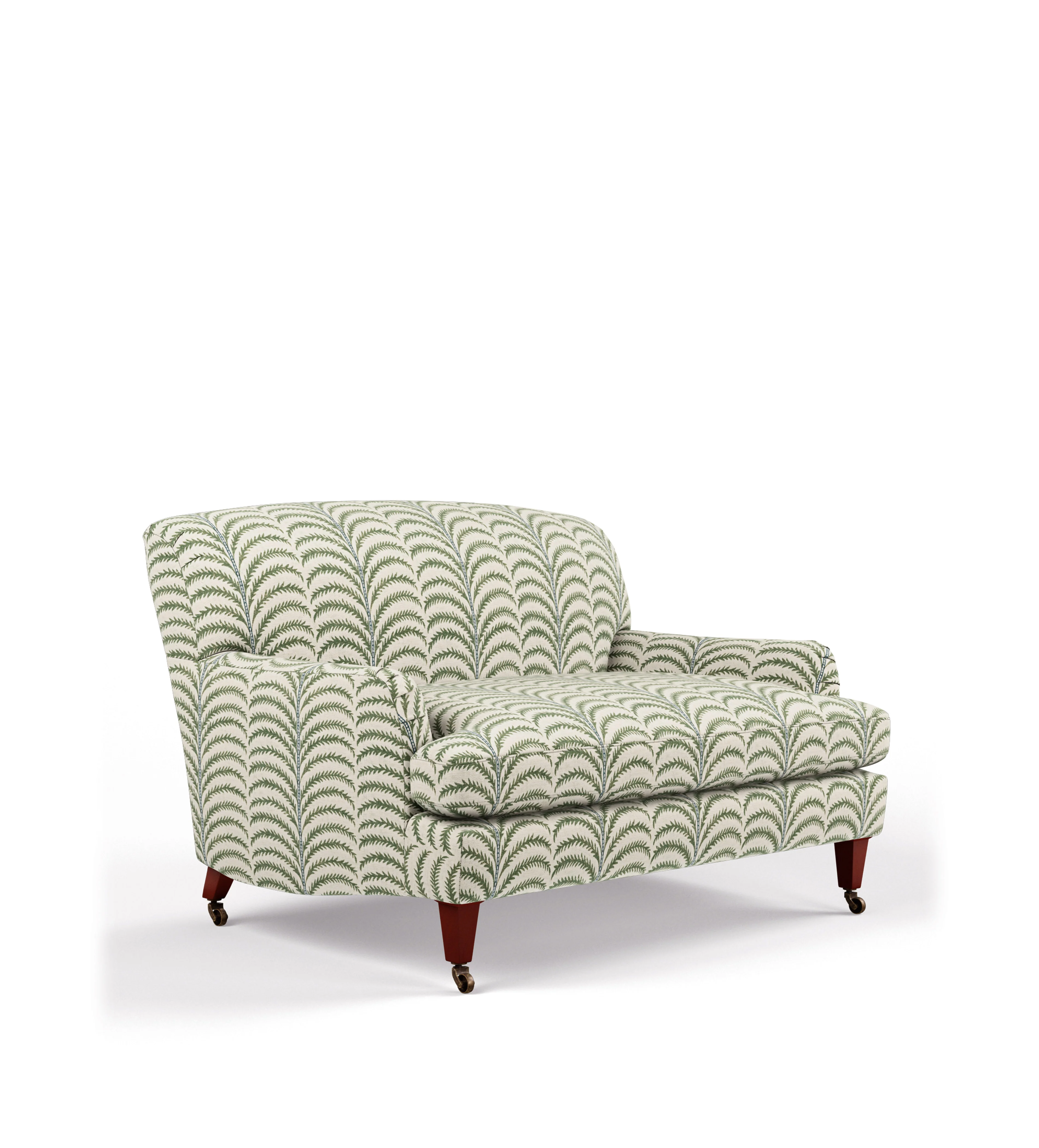 Coleridge Areca Linen 2-Seater Sofa – Putting Green