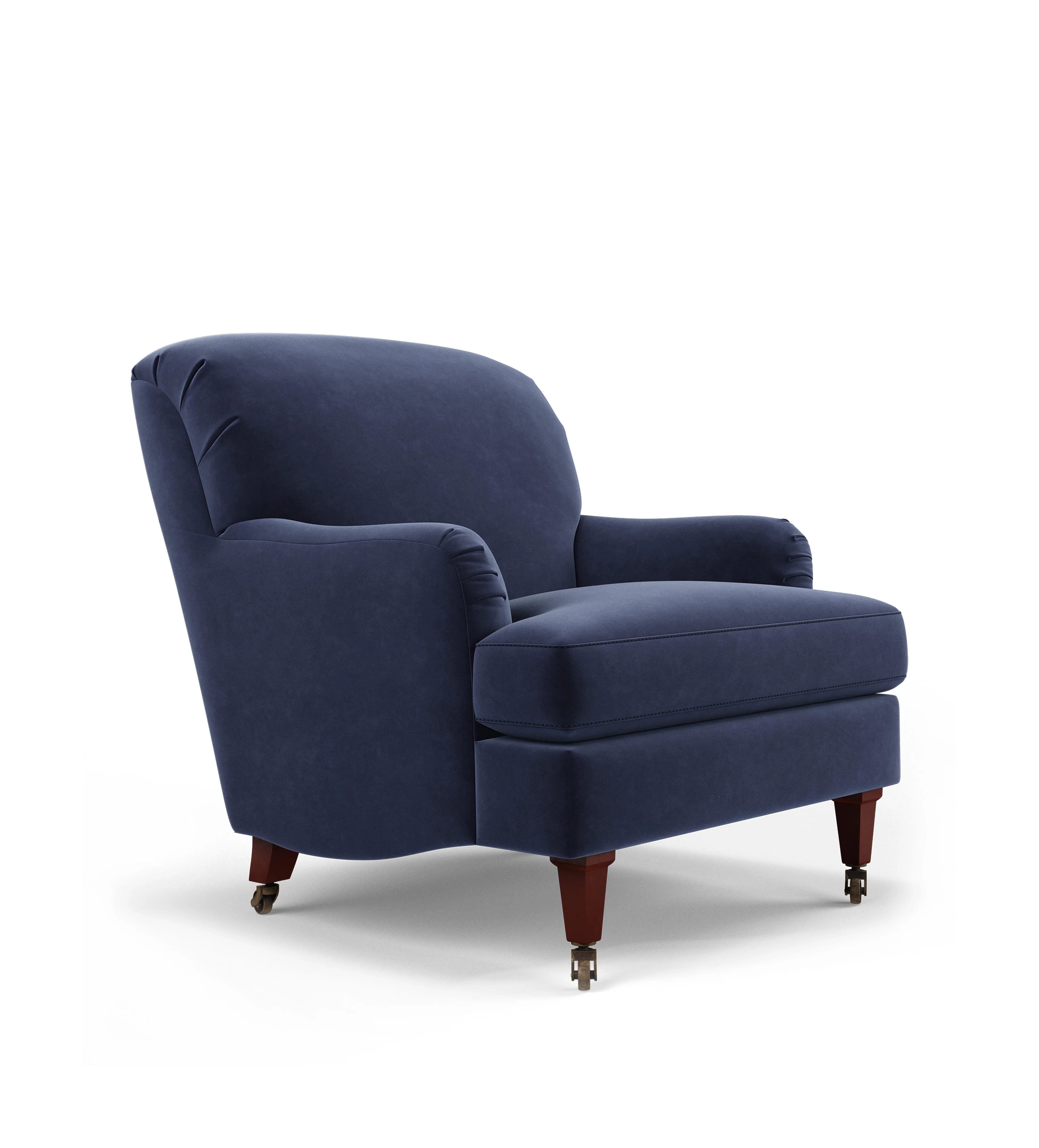 Coleridge Velvet Armchair – Sapphire
