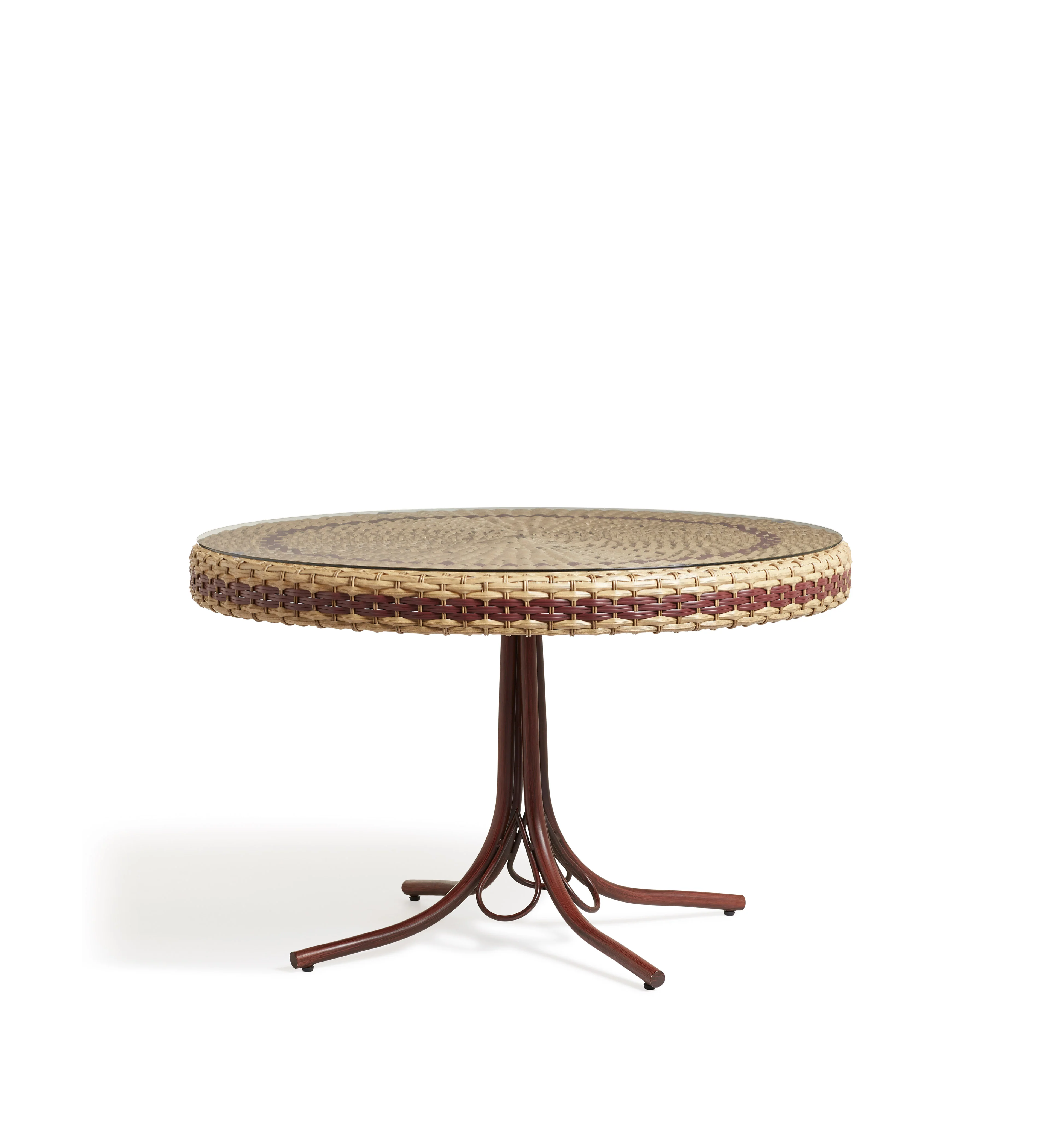 Colette Garden Dining Table – Natural/Red