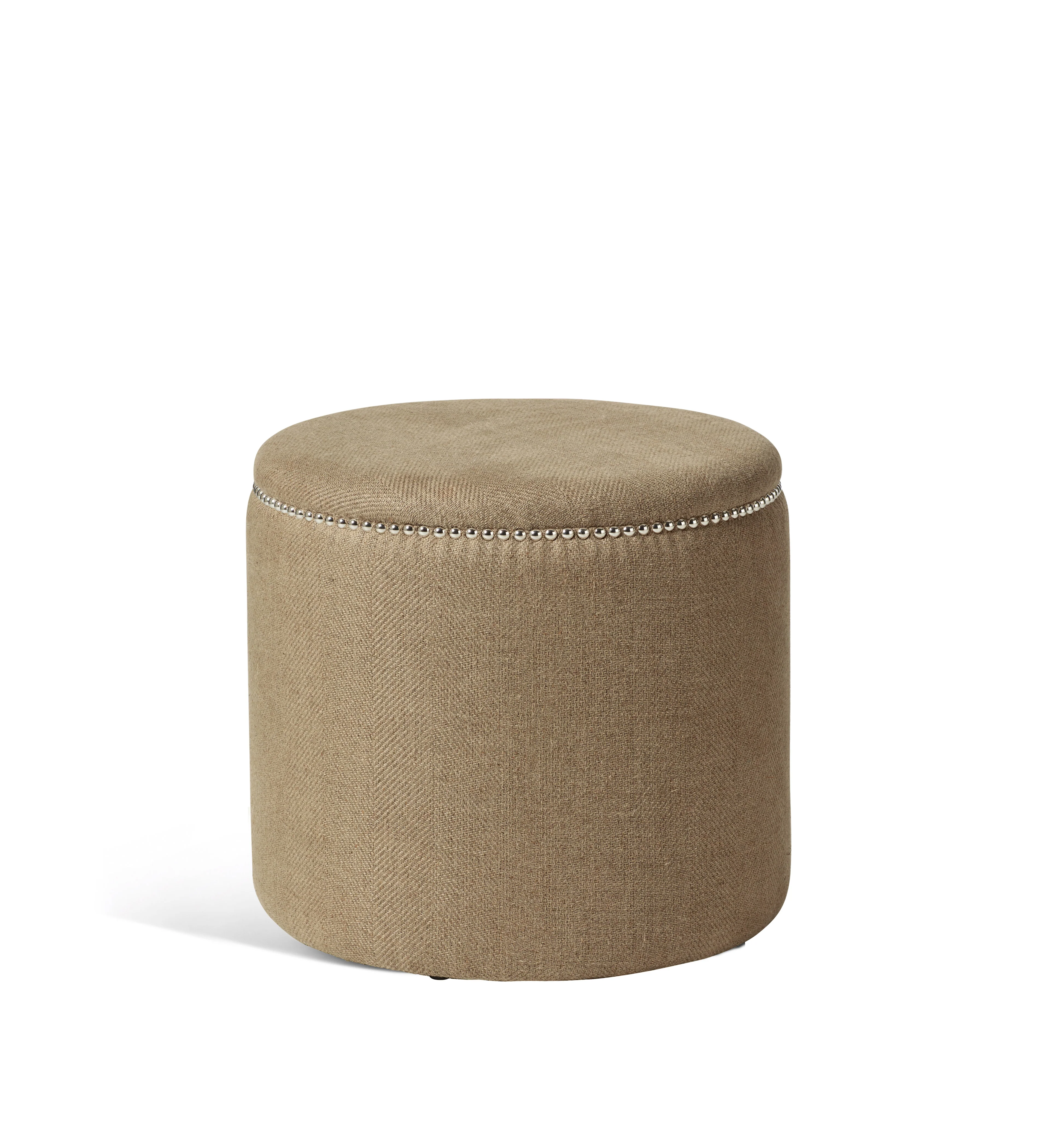 Costellini Linen Ottoman – Wild Oats Wide Herringbone