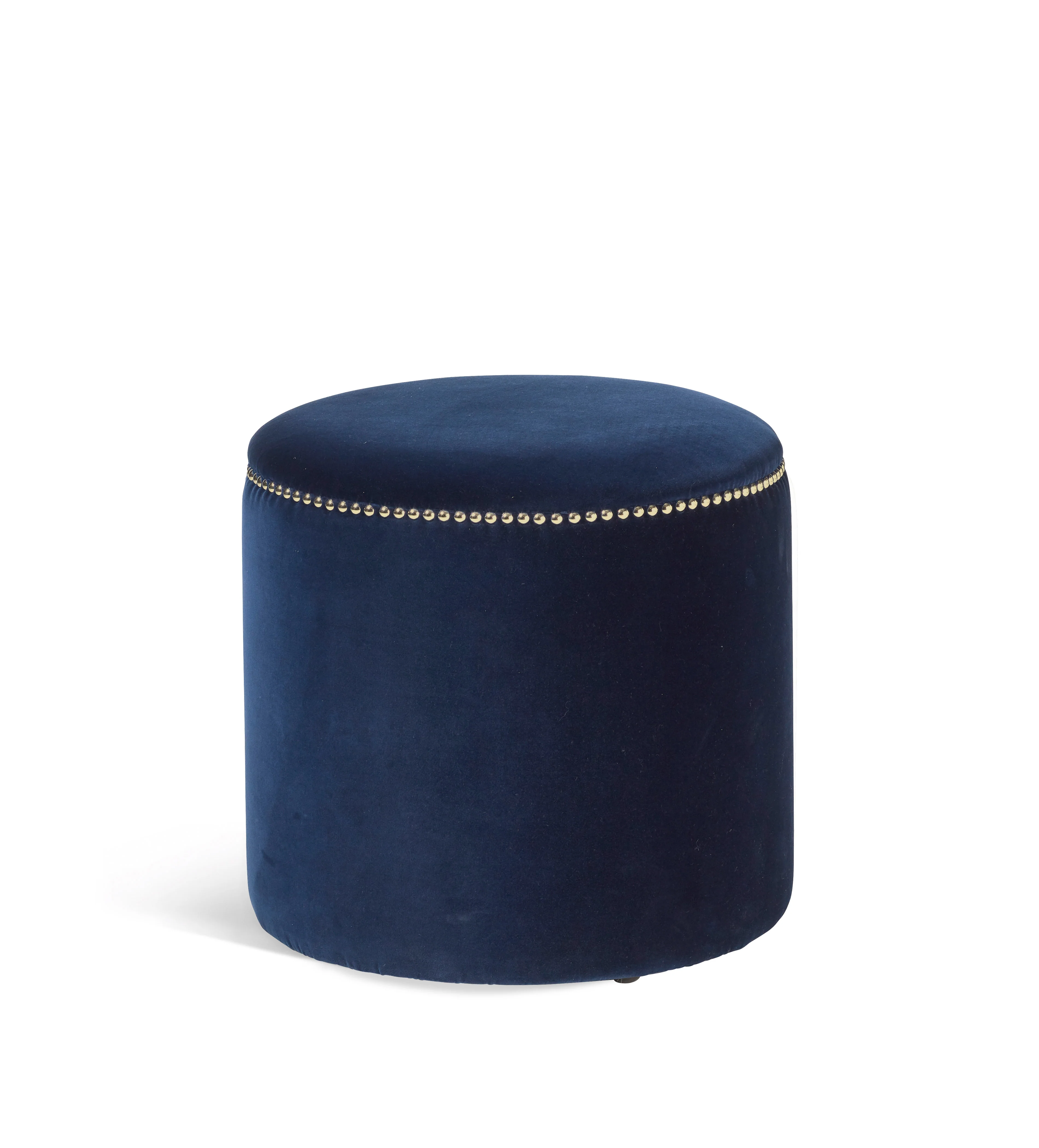 Costellini Velvet Ottoman – Perfect Navy