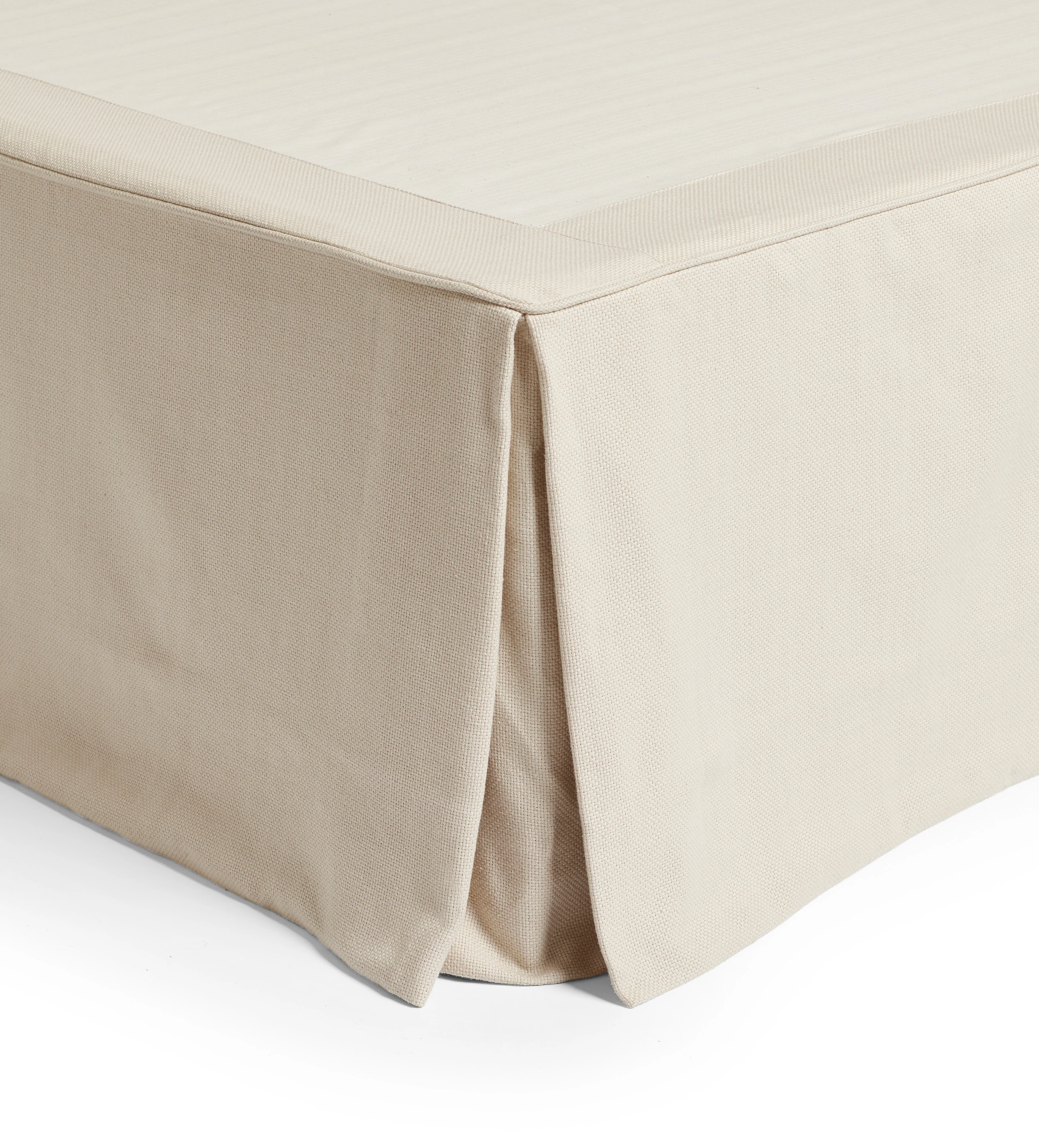 Bed Valance 100% Cotton – Double – Oatmeal